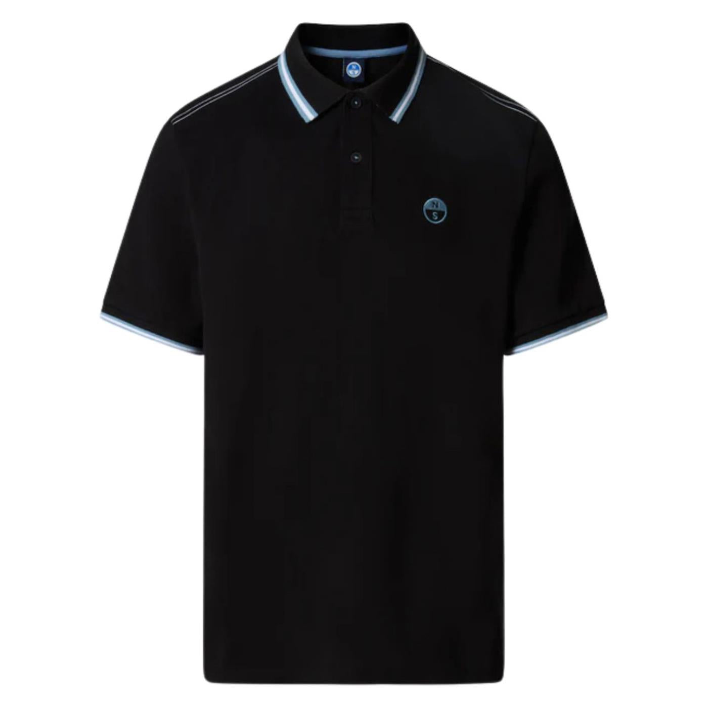 NORTH SAILS POLO MANICHE CORTE - Nero - vista 4