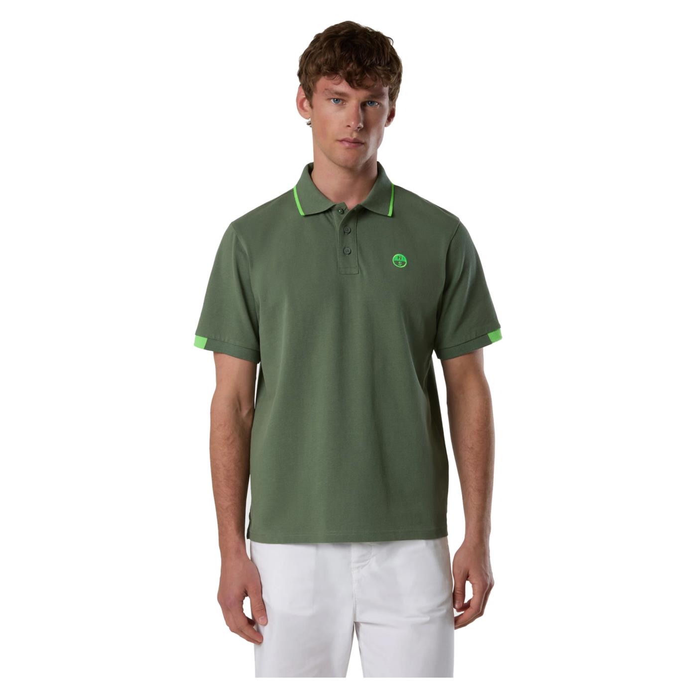 NORTH SAILS POLO MANICHE CORTE - Militare - immagine principale