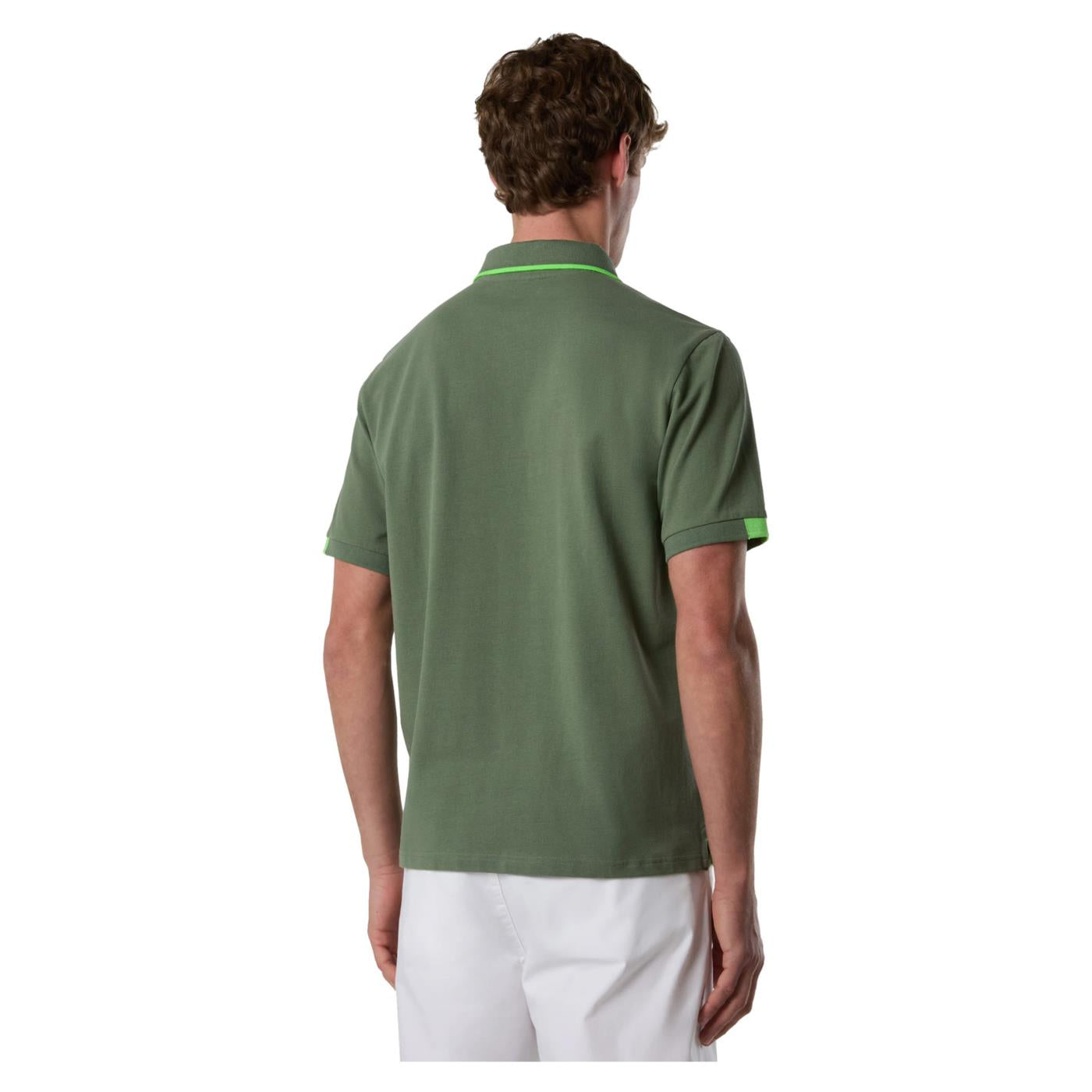 NORTH SAILS POLO MANICHE CORTE - Militare - vista 2