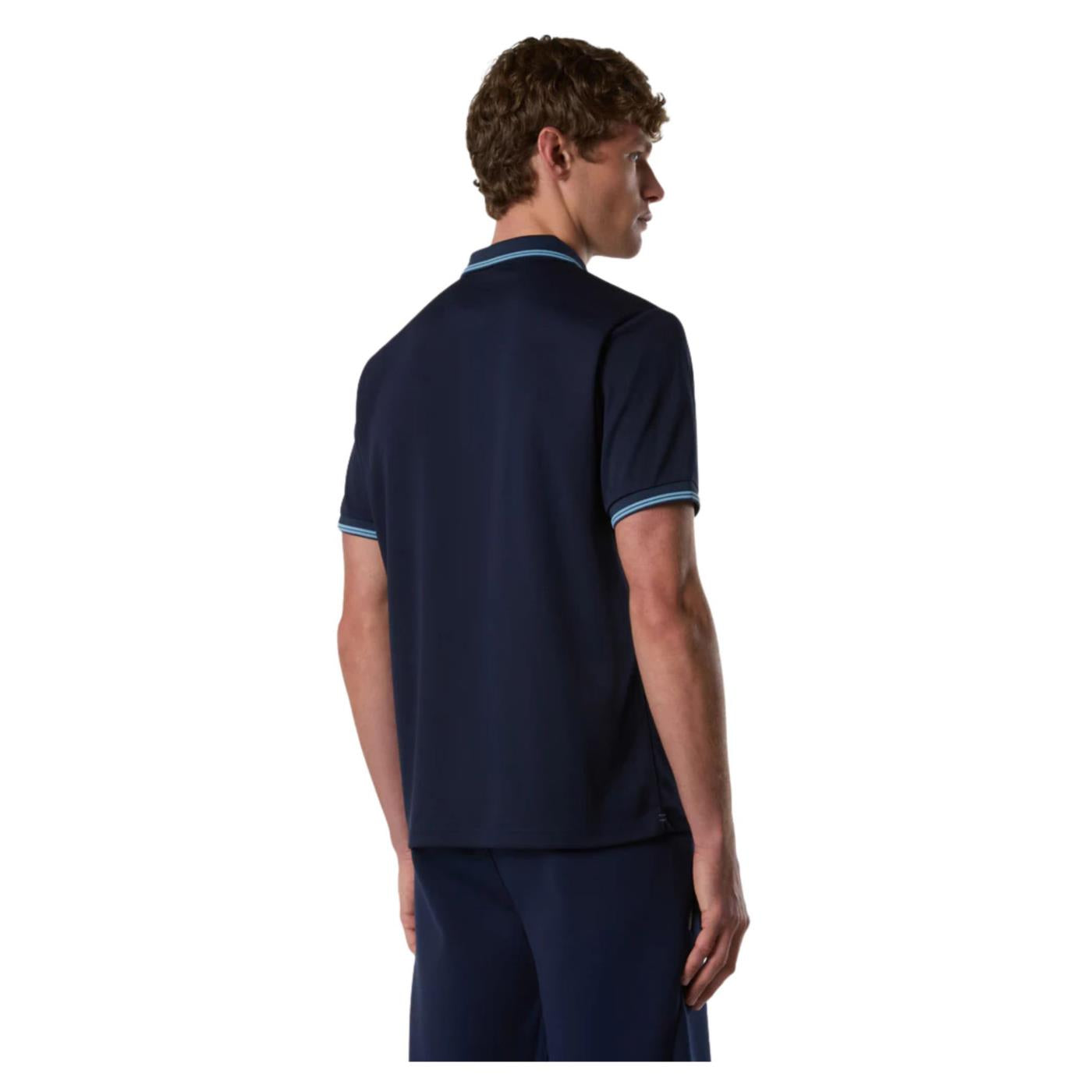 NORTH SAILS POLO MANICHE CORTE - Blu - vista 2