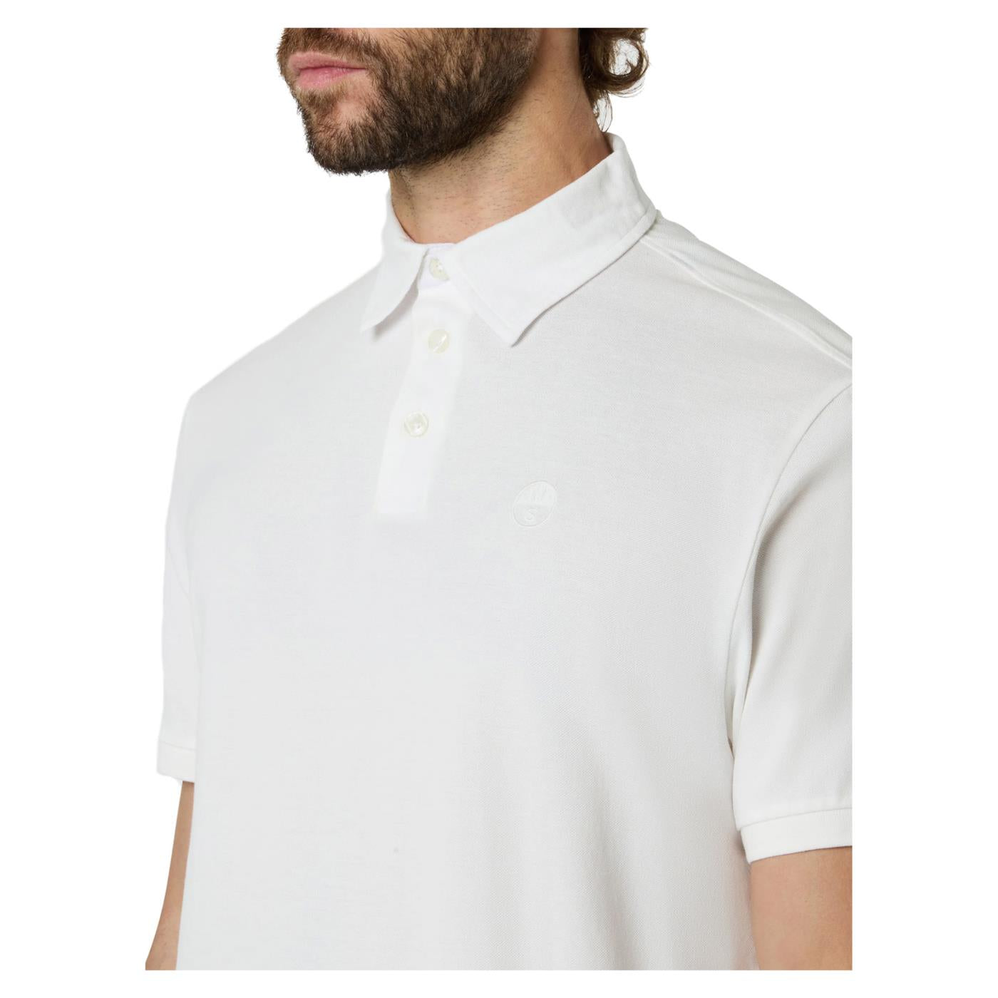 NORTH SAILS POLO MANICHE CORTE - Bianco - vista 3