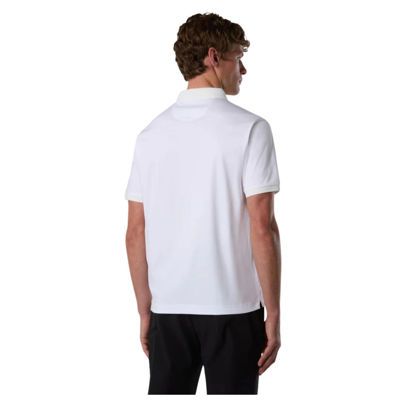 NORTH SAILS POLO MANICHE CORTE - Bianco - vista 2