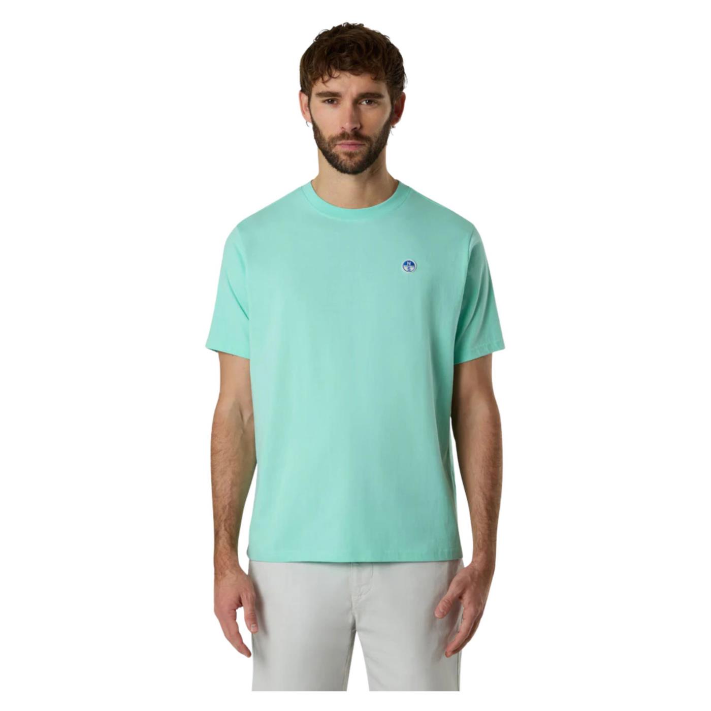 NORTH SAILS T-SHIRT SS BASIC BOLLO - Turchese - immagine principale