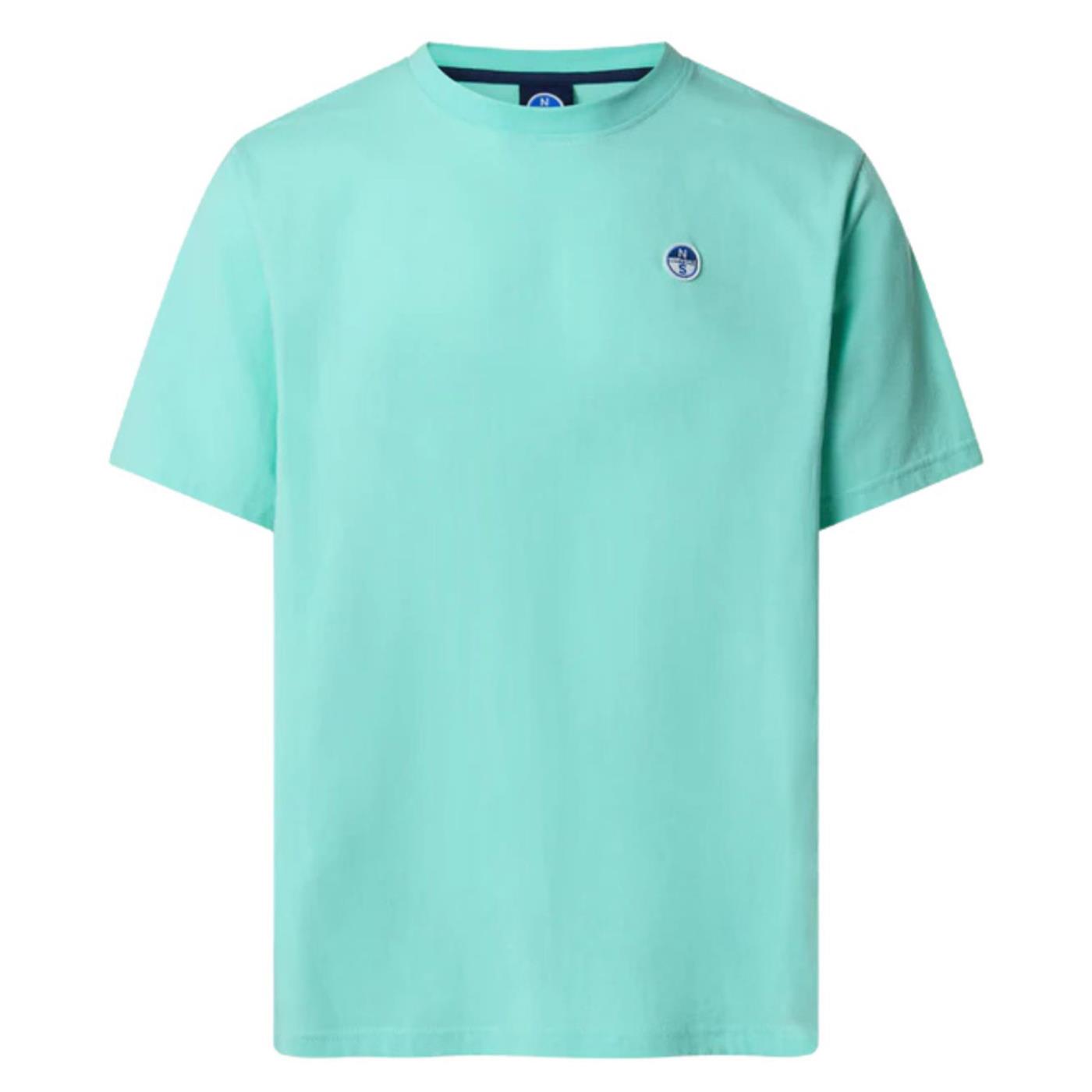 NORTH SAILS T-SHIRT SS BASIC BOLLO - Turchese - vista 4