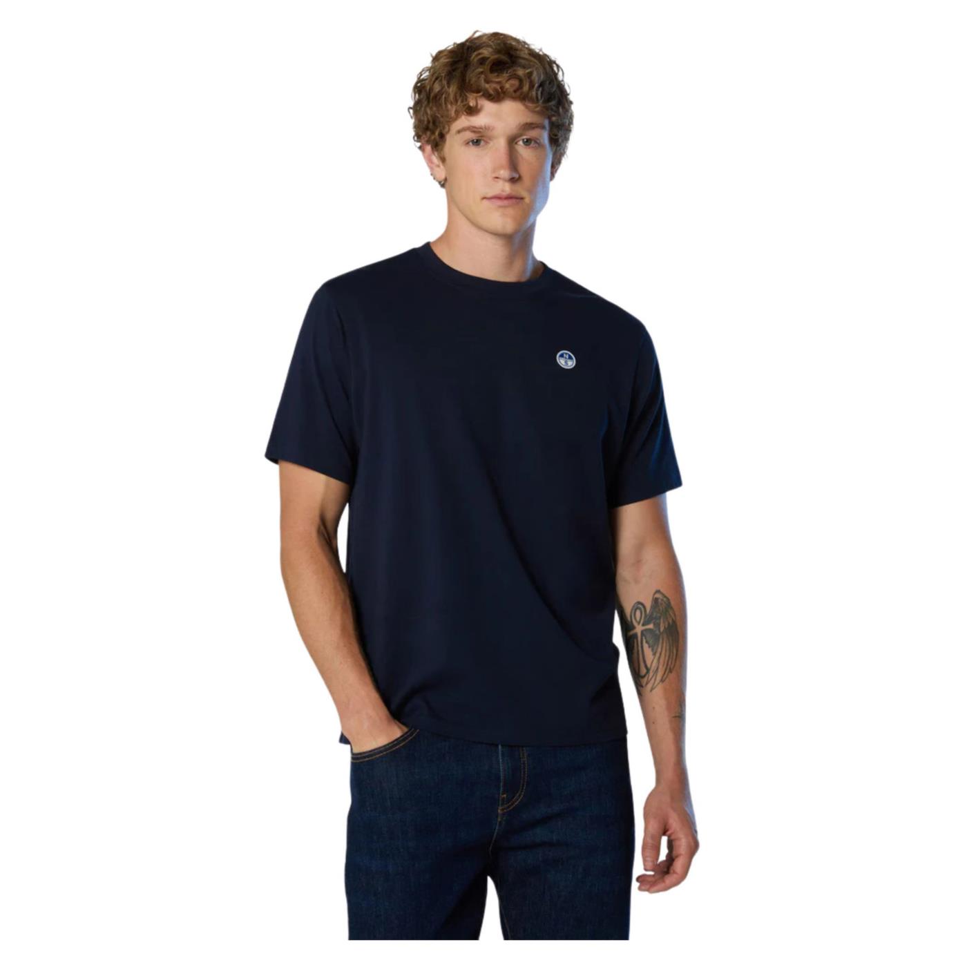 NORTH SAILS T-SHIRT SS BASIC BOLLO - Blu - immagine principale