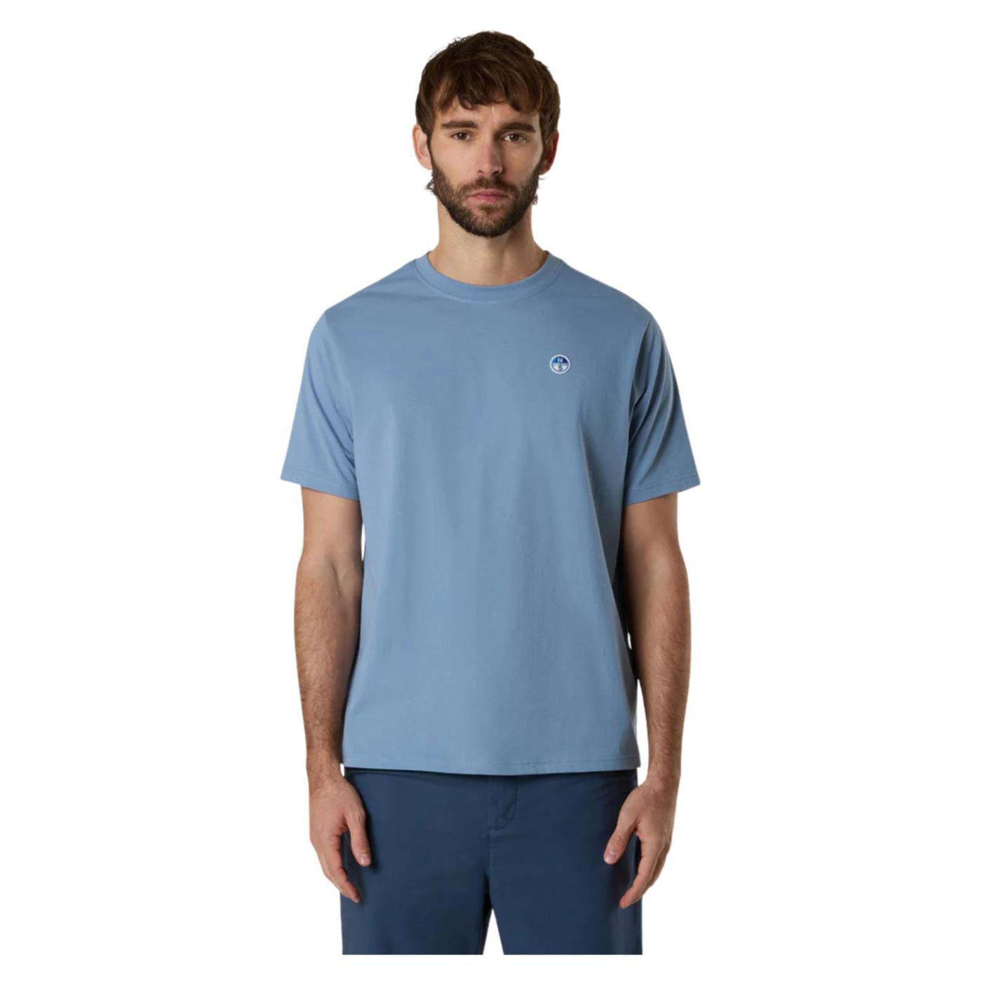 NORTH SAILS T-SHIRT SS BASIC BOLLO - Azzurro - immagine principale