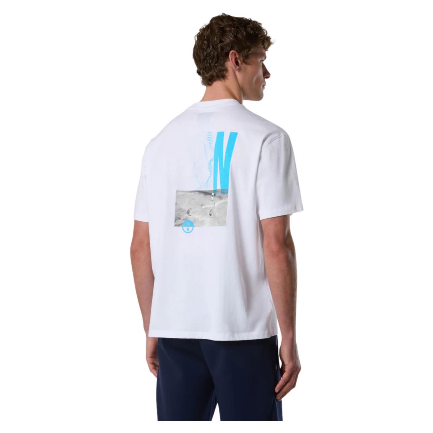NORTH SAILS T-SHIRT SS GRAPHIC - Bianco - vista 2