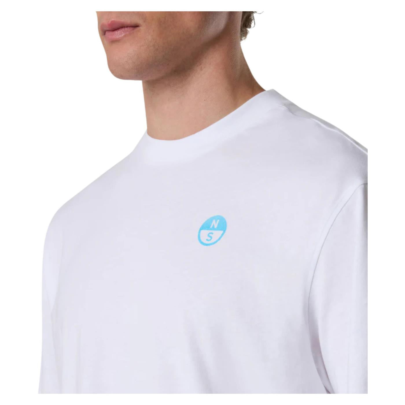 NORTH SAILS T-SHIRT SS GRAPHIC - Bianco - vista 3