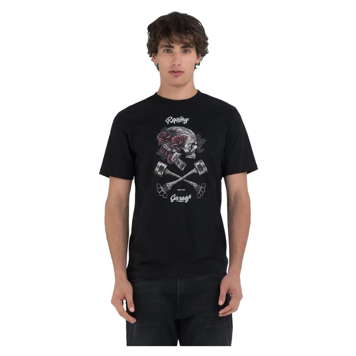 REPLAY REGULAR PRINTED T-SHIRT