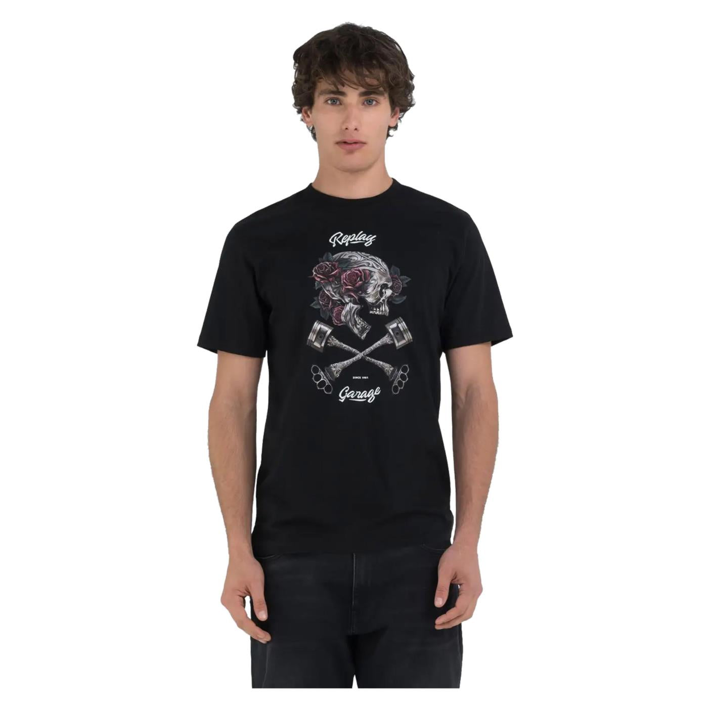 REPLAY REGULAR PRINTED T-SHIRT