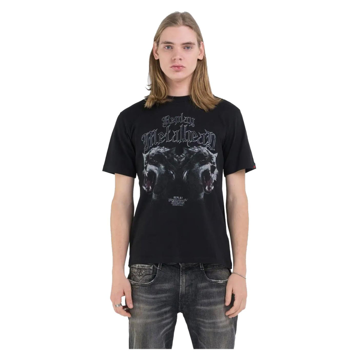 REPLAY REGULAR PRINTED T-SHIRT