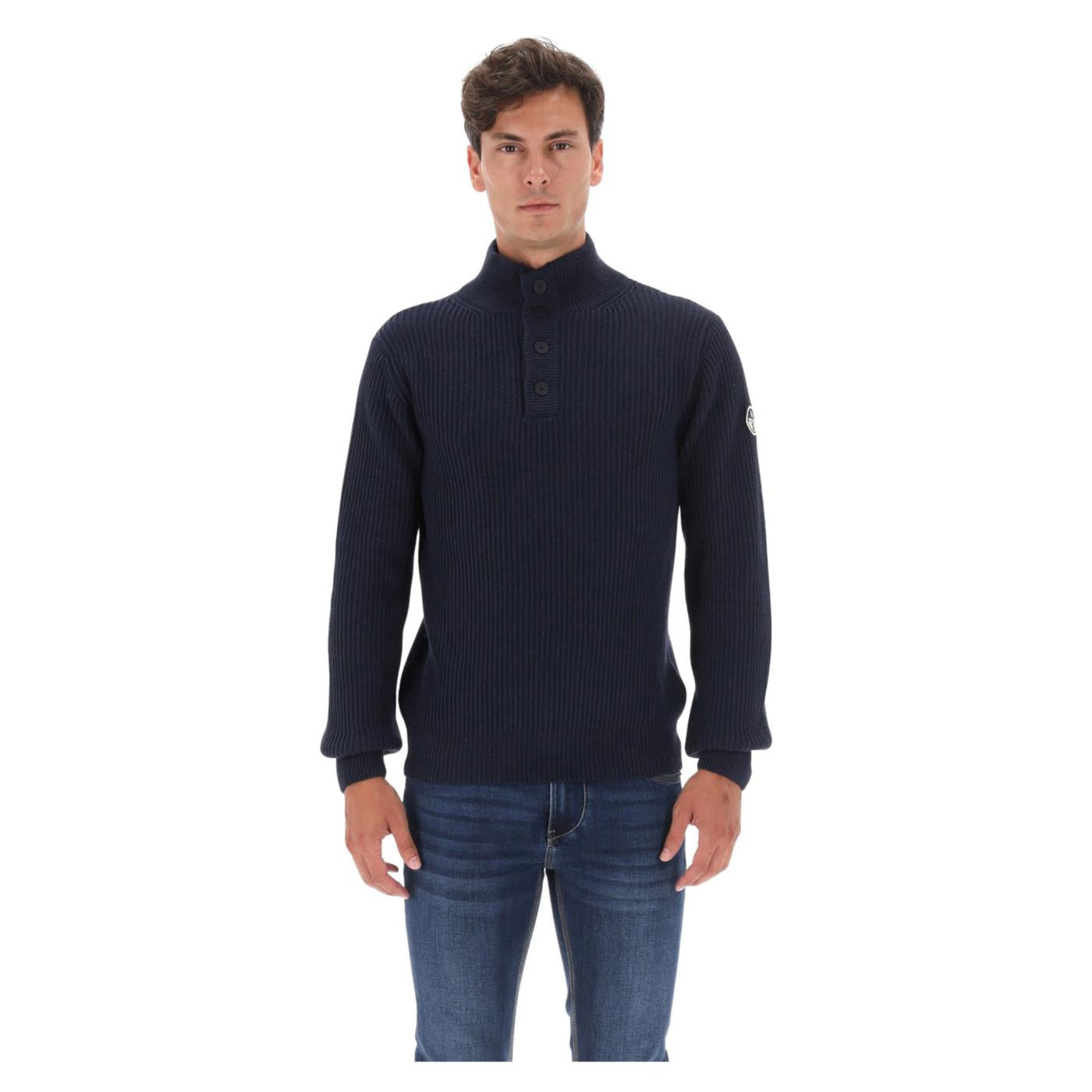 NORTH SAILS MAGLIONE BOTTONI 5GG - Blu - immagine principale