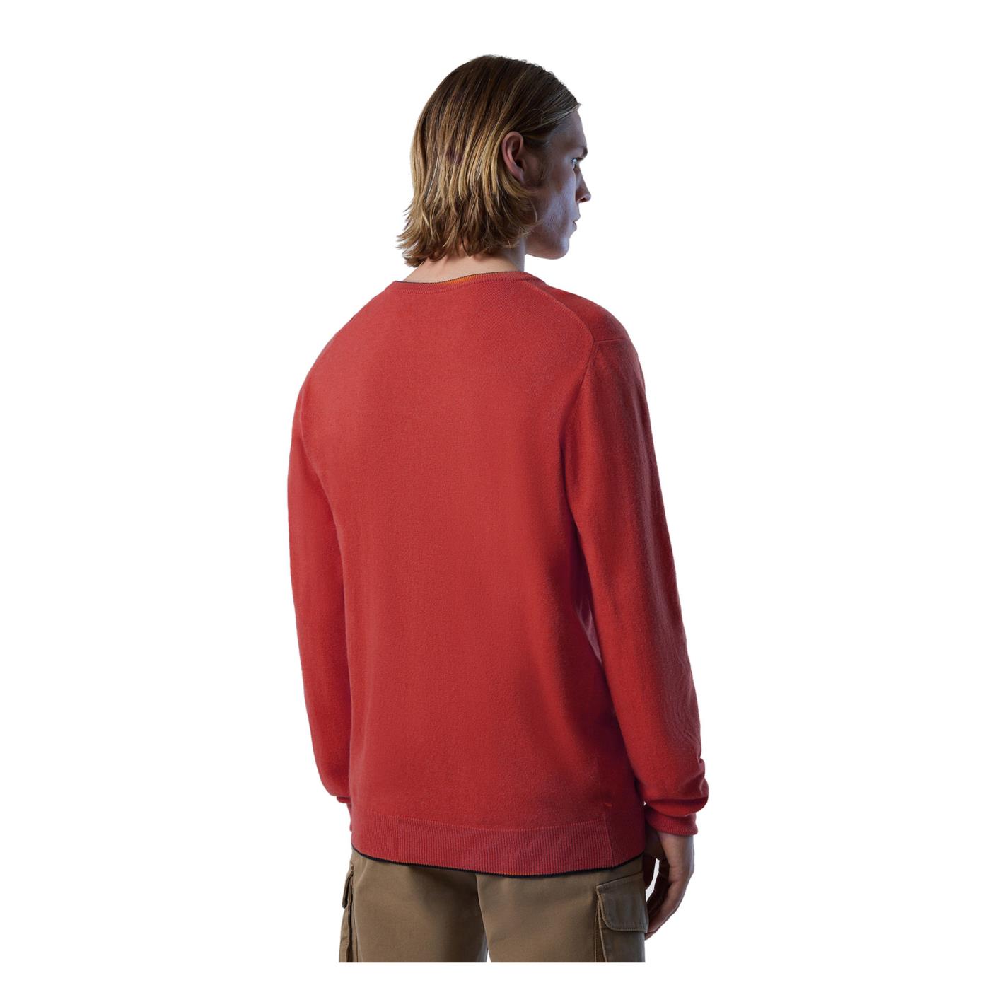NORTH SAILS CREWNECK 12GG KNITWEAR - Rosso - vista 3