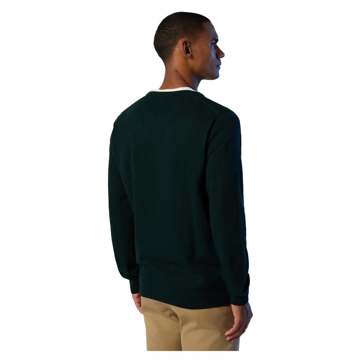 NORTH SAILS CREWNECK 12GG KNITWEAR - Verde - vista 3