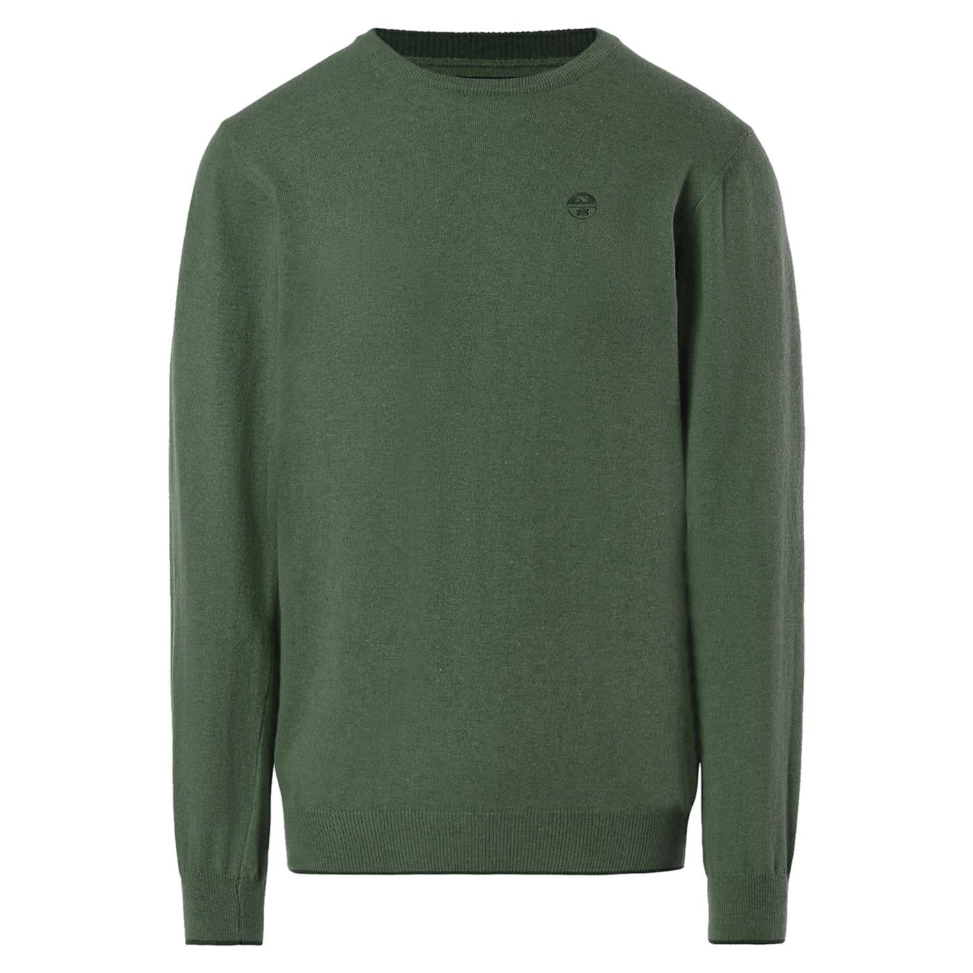 NORTH SAILS CREWNECK 12GG KNITWEAR - Verde militare - immagine principale