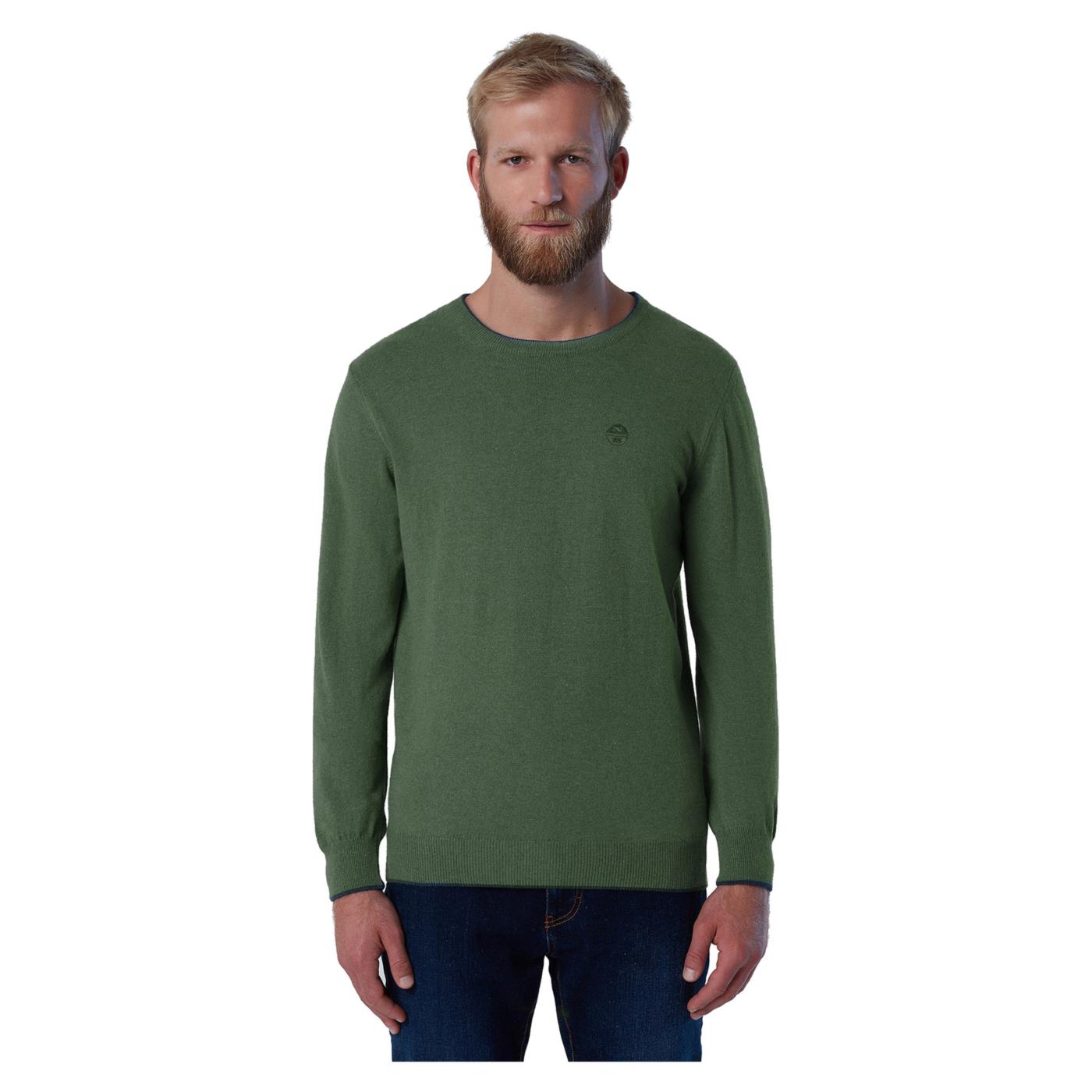 NORTH SAILS CREWNECK 12GG KNITWEAR - Verde militare - vista 2