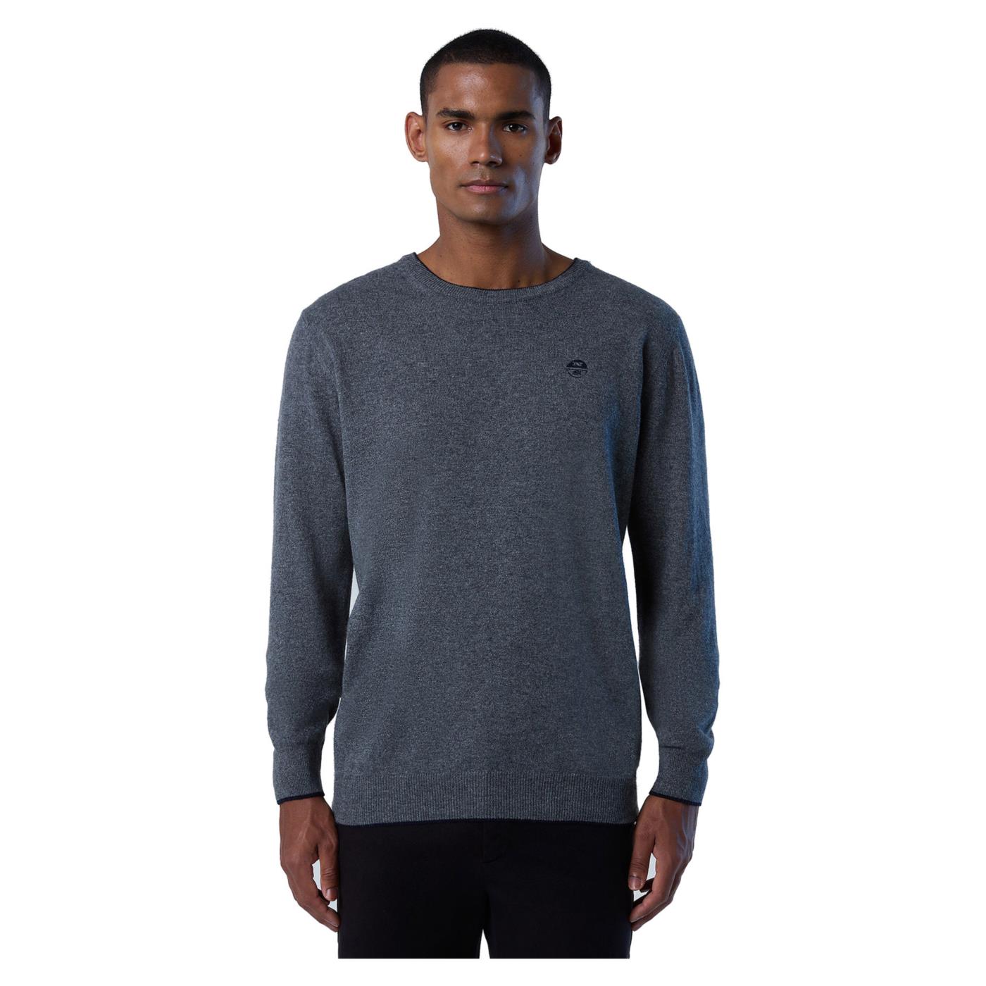 NORTH SAILS CREWNECK 12GG KNITWEAR - Grigio scuro - vista 2