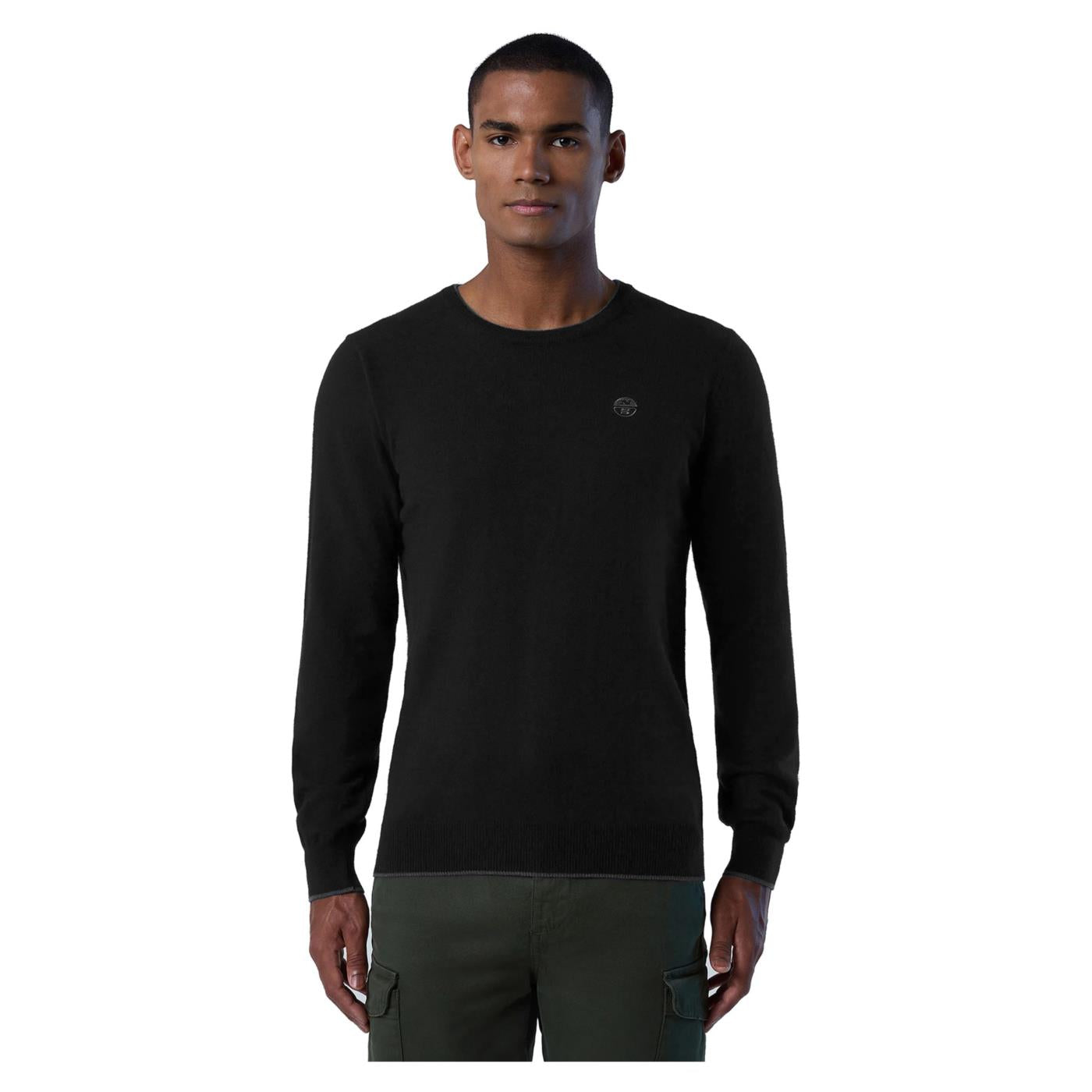 NORTH SAILS CREWNECK 12GG KNITWEAR - Nero - vista 2
