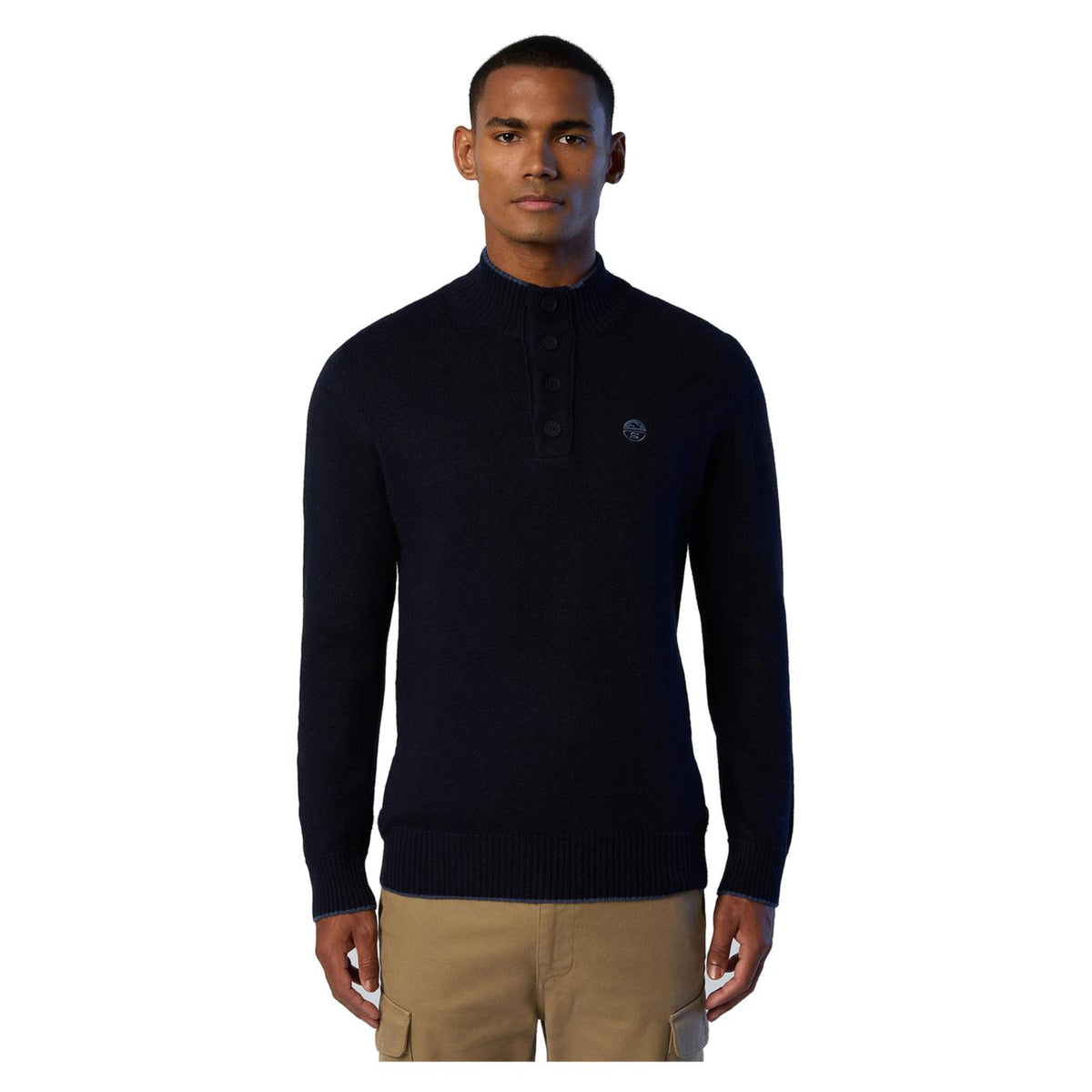 NORTH SAILS HALF BUTTON 7GG KNITWEAR - seconda immagine
