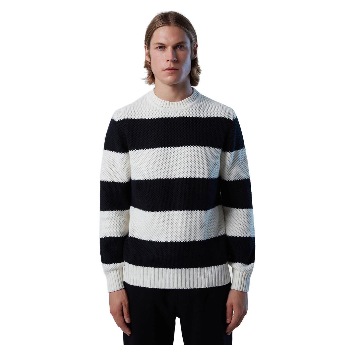 NORTH SAILS STRIPED CREWNECK 5GG KNIT