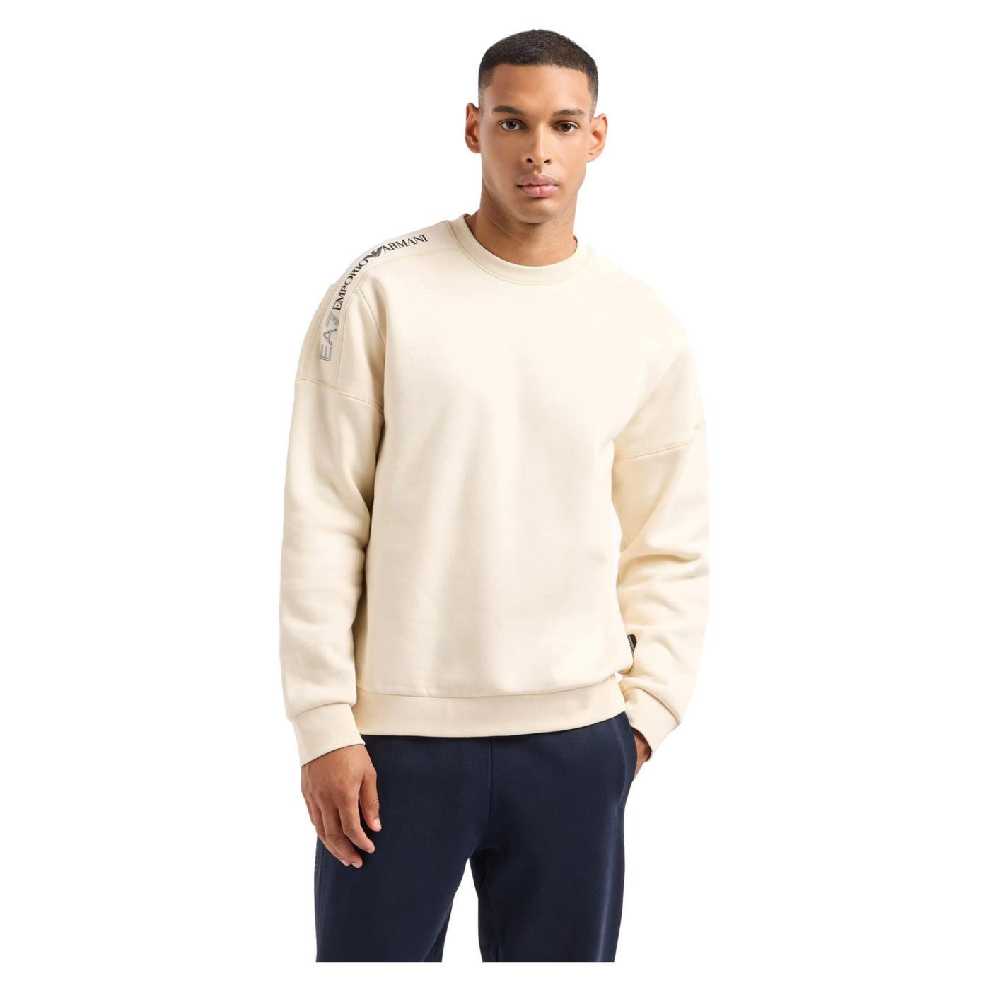 EMPORIO ARMANI 7 EA7 TRAIN LOGO TAPE CREW