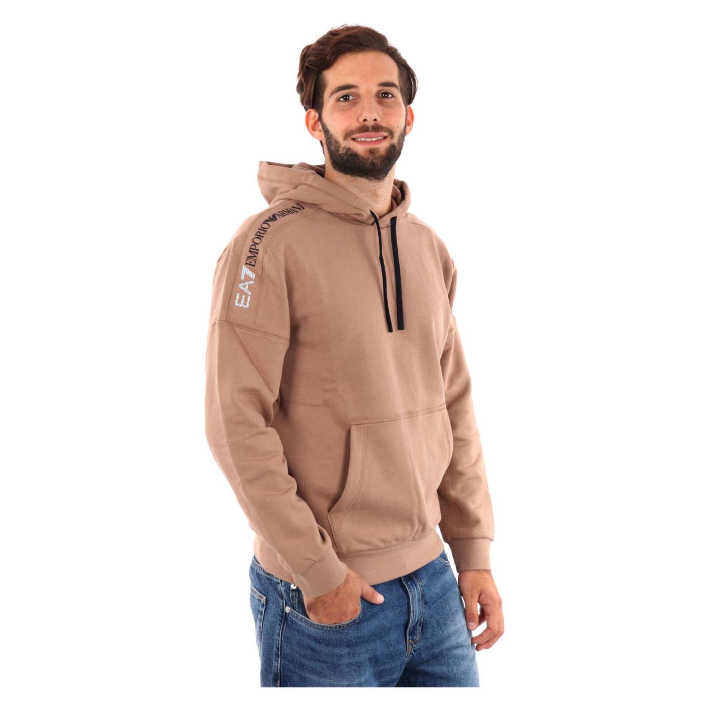 EMPORIO ARMANI 7 EA7 TRAIN LOGO TAPE HOODIE