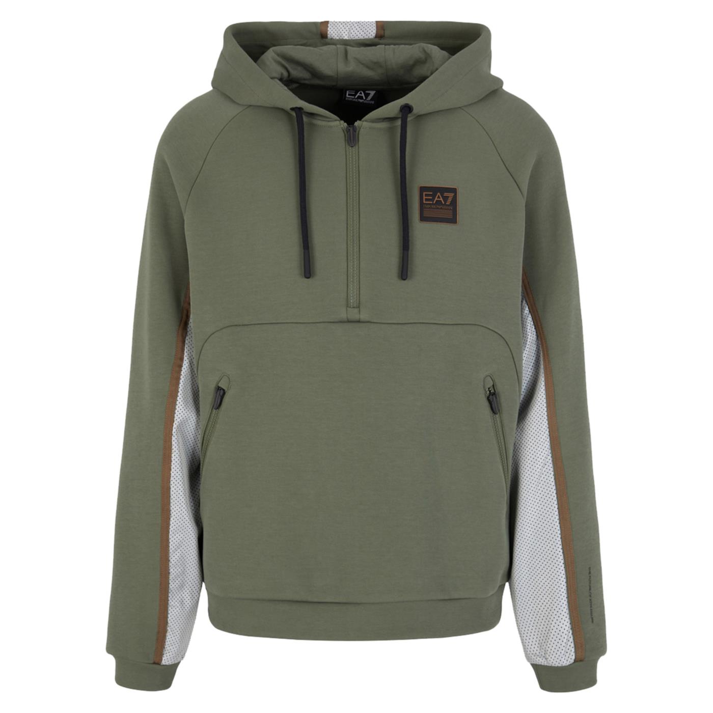 EMPORIO ARMANI 7 EA7 TRAIN ATHLETIC MIX HOODIE