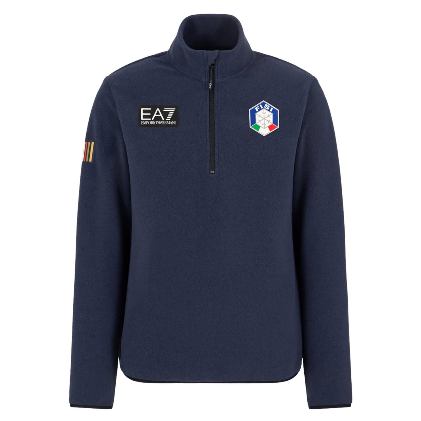 EMPORIO ARMANI 7 EA7 FISI SKI FLEECE HALF ZIP