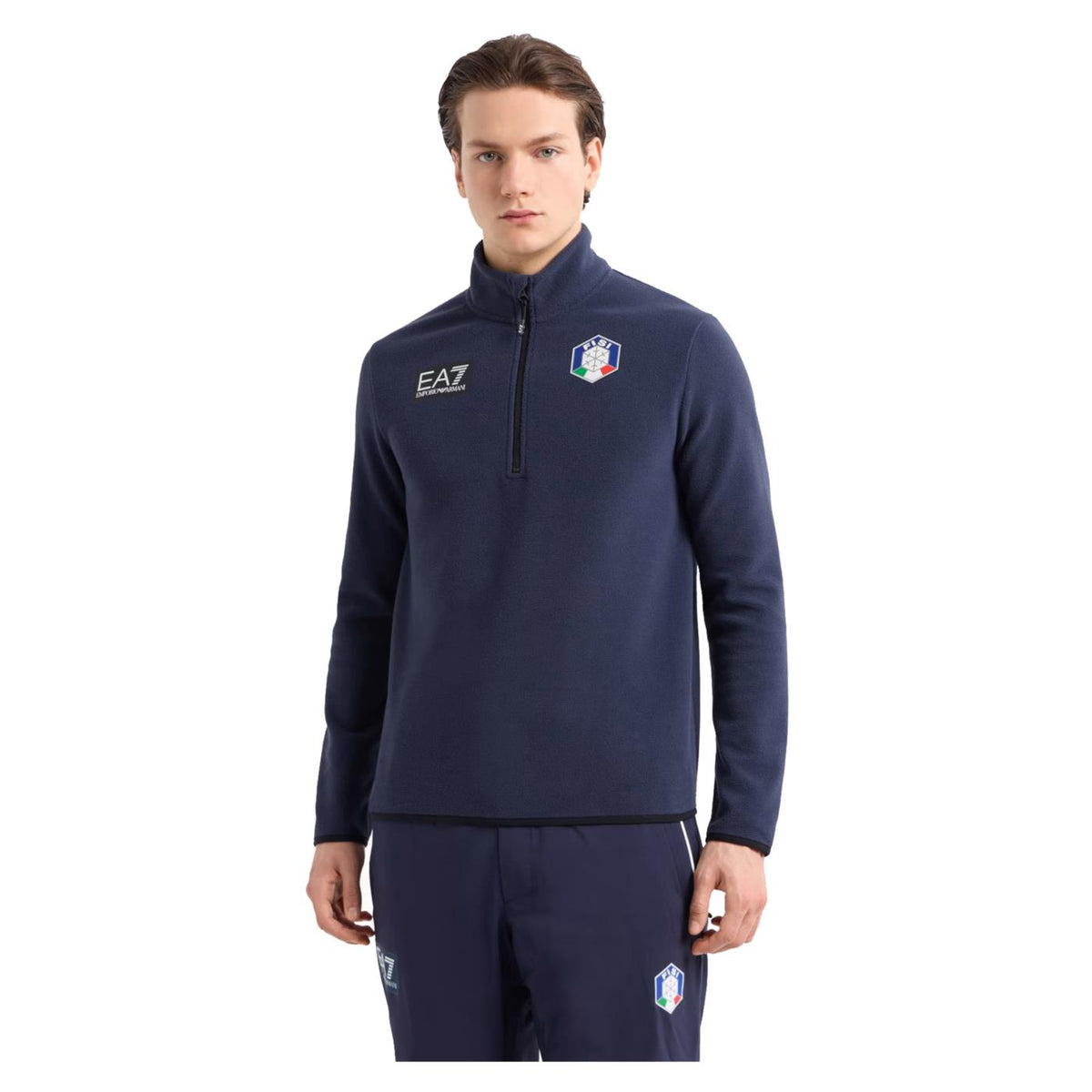 EMPORIO ARMANI 7 EA7 FISI SKI FLEECE HALF ZIP - seconda immagine