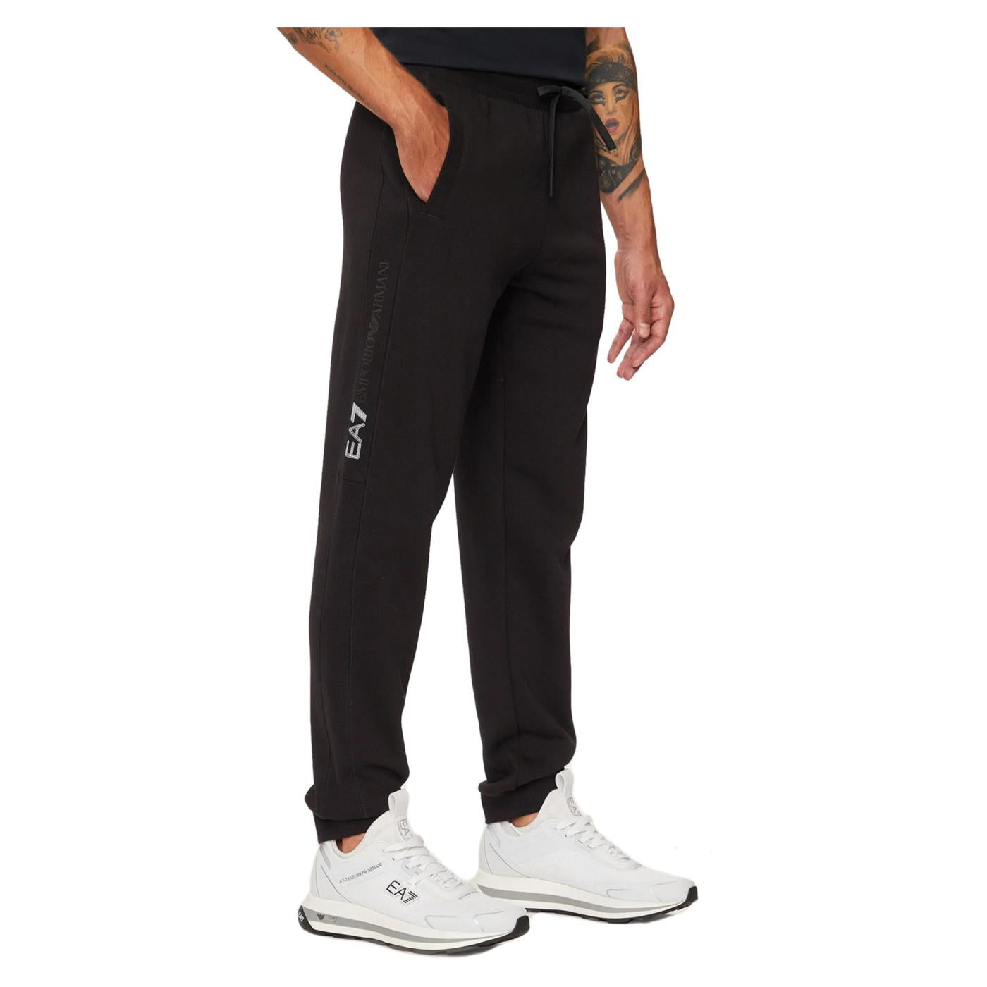 EMPORIO ARMANI 7 EA7 TRAIN LOGO TAPE PANTS