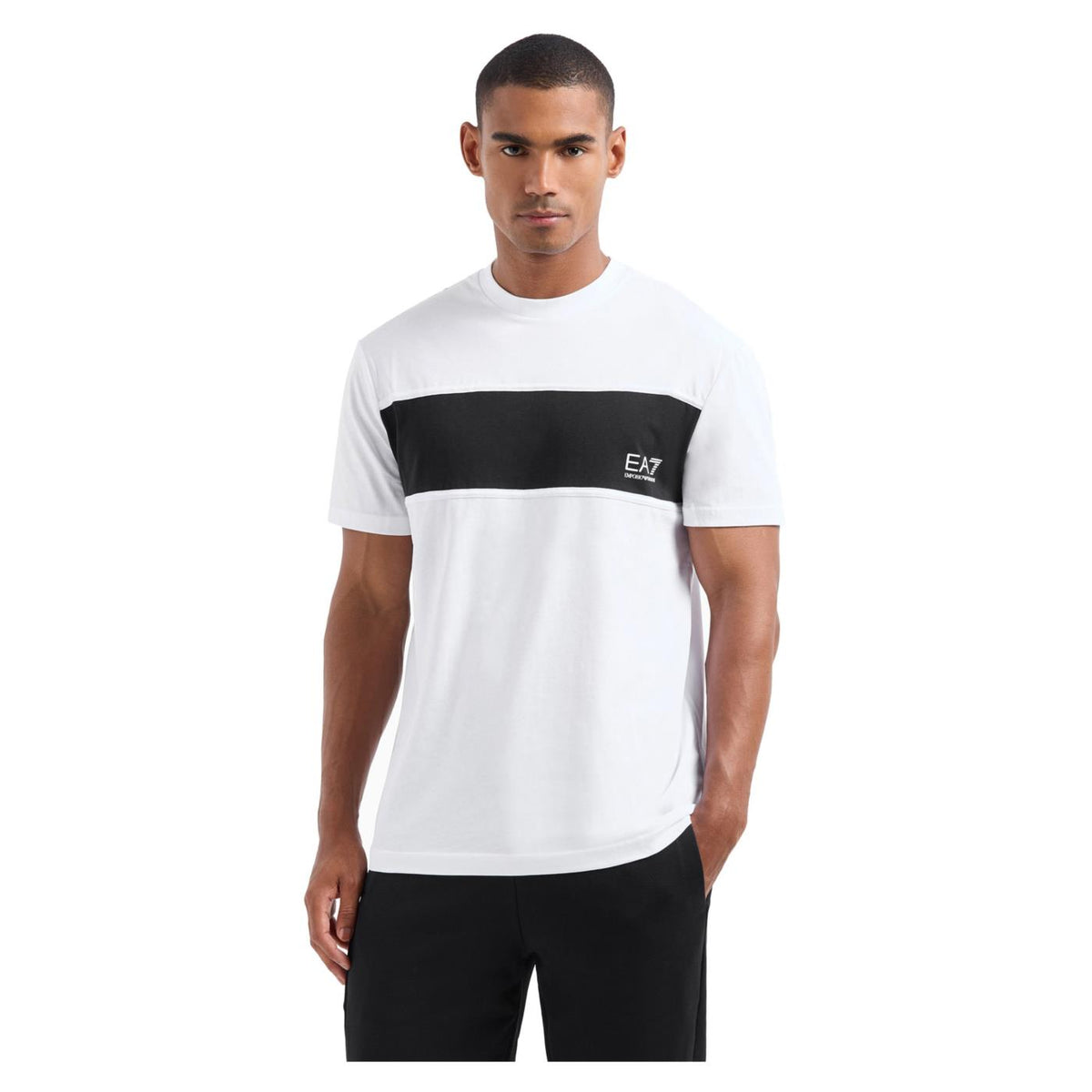 EMPORIO ARMANI 7 EA7 COLOR BLOCK M TEE - seconda immagine