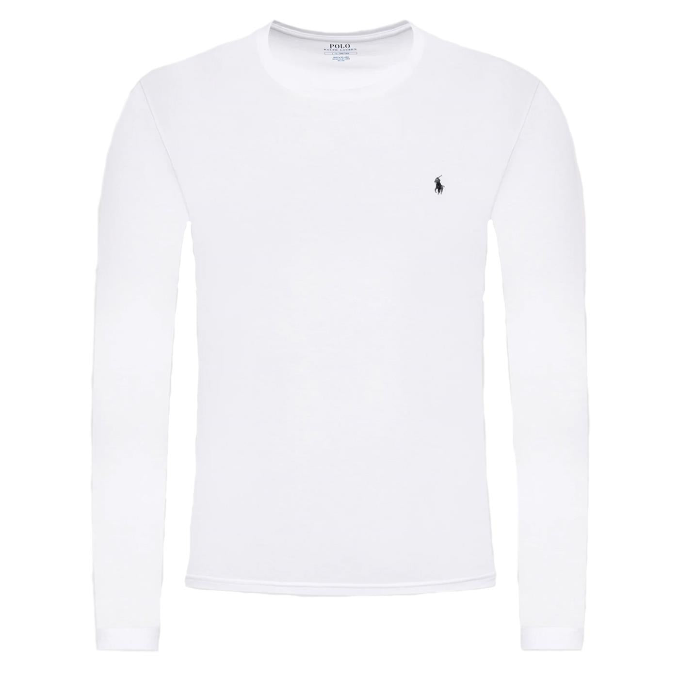 RALPH LAUREN T-SHIRT LS SMALL LOGO - Bianco - vista 3