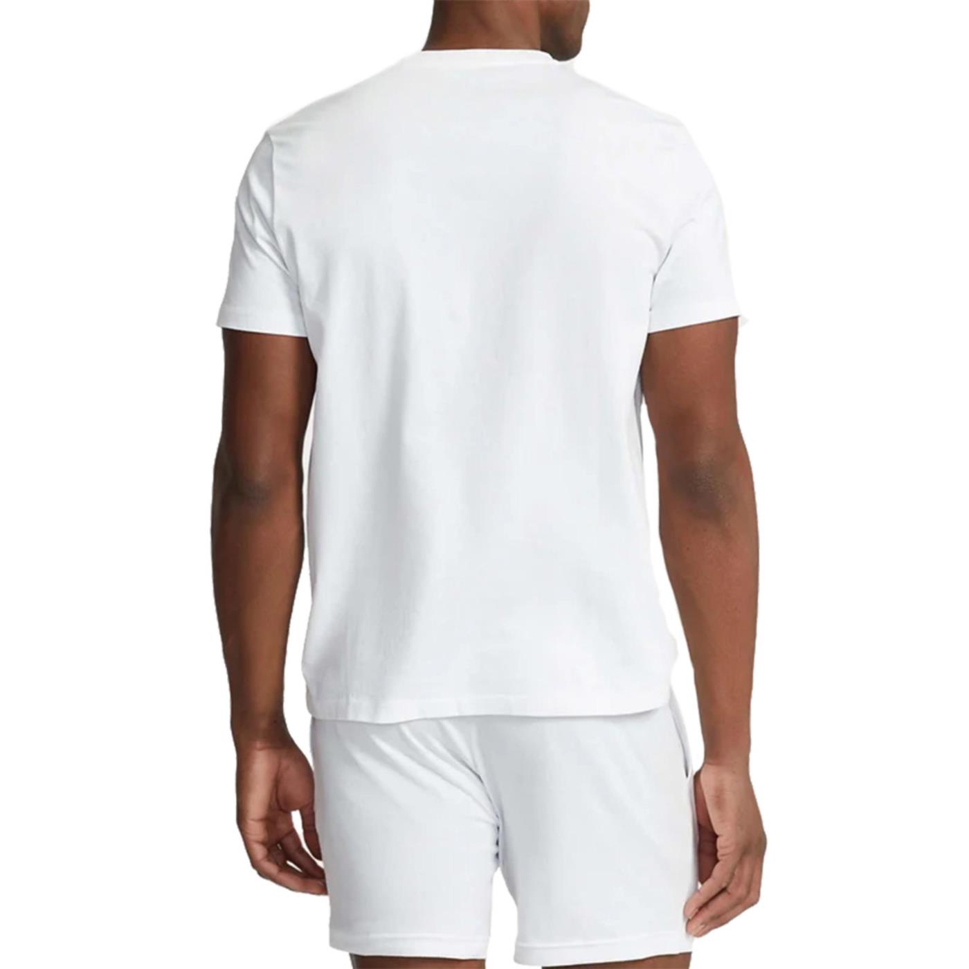 RALPH LAUREN T-SHIRT LOGO CREW TOP - Bianco - vista 2
