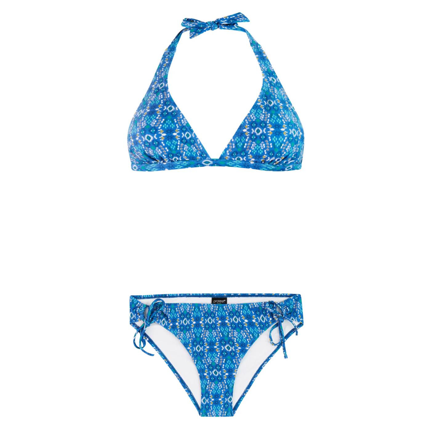 PROTEST MUSCLE HALTER BIKINI - Blu - vista 3