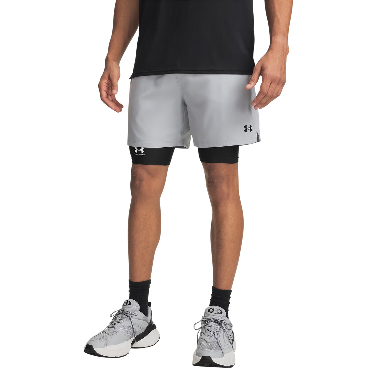 UNDER ARMOUR VANISH WOVEN 6IN SHORTS - Grigio chiaro - immagine principale
