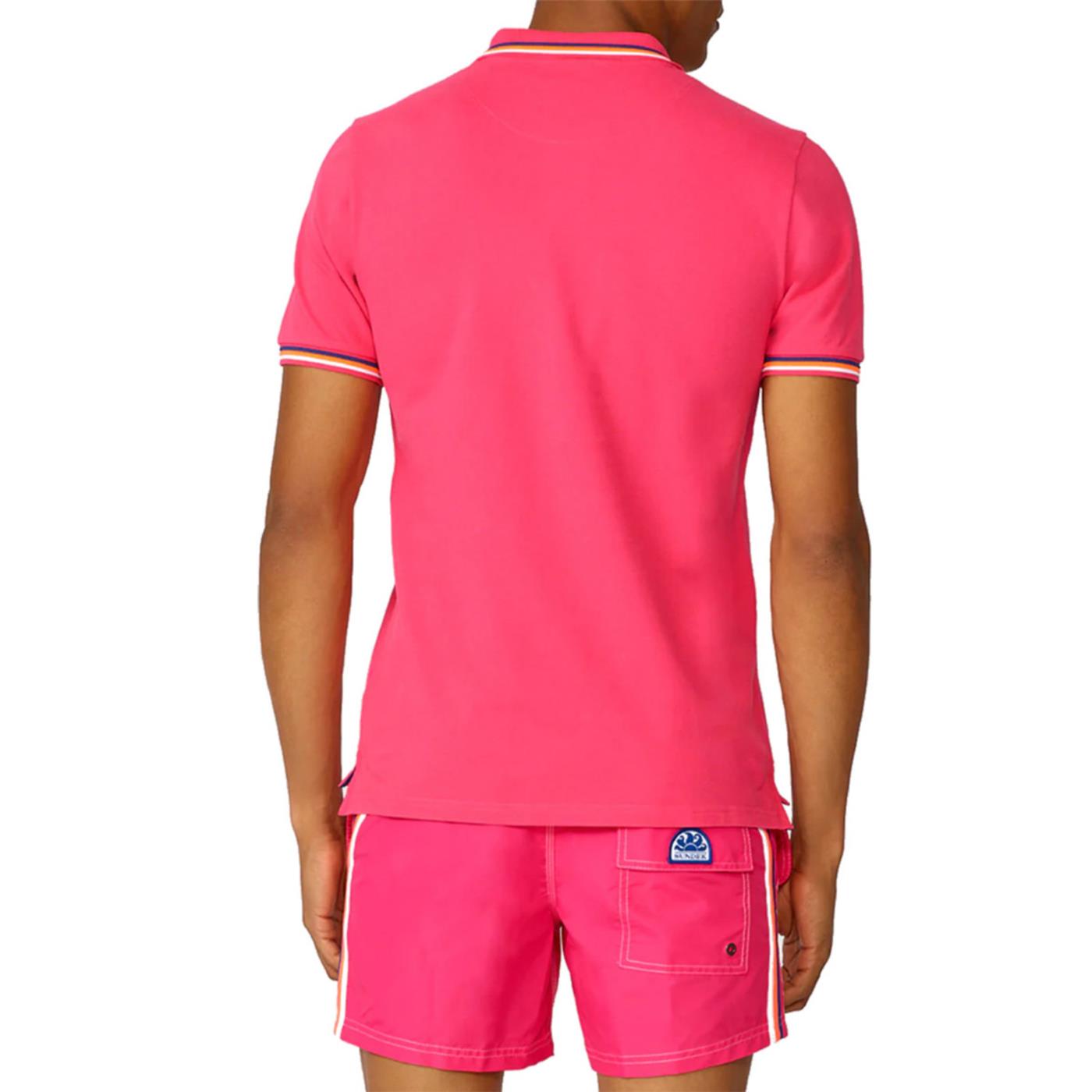 SUNDEK BRICE SHORT SLEEVE POLO - Ciclamino - vista 2