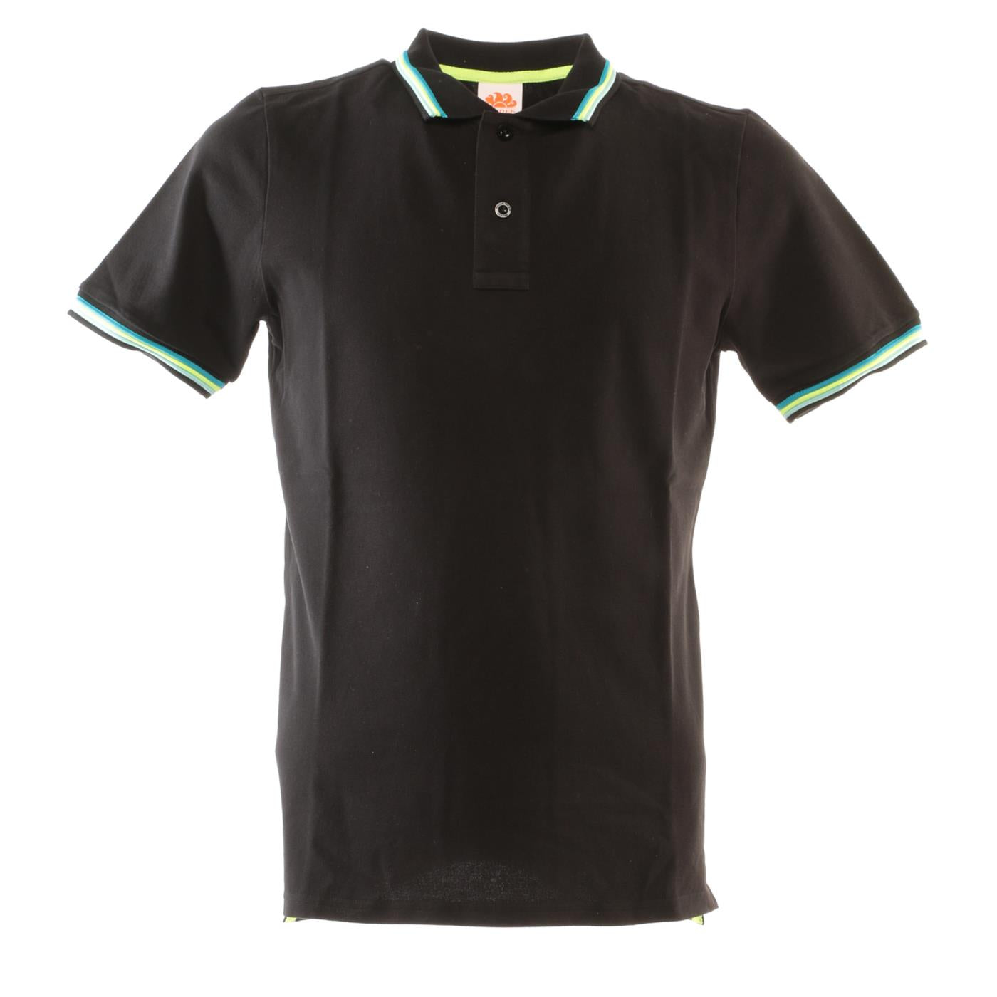 SUNDEK BRICE SHORT SLEEVE POLO - Nero - immagine principale