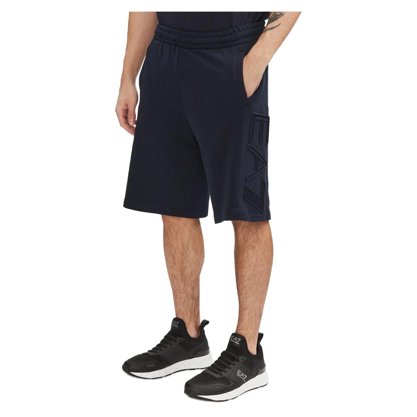 EMPORIO ARMANI 7 EA7 TRAIN OVERSIZE LOGO SHORT