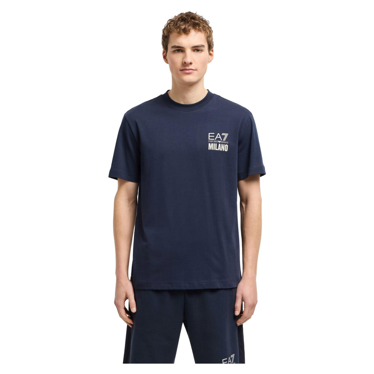 EMPORIO ARMANI 7 EA7 TRAIN LOGO TEE SS MILAN - seconda immagine