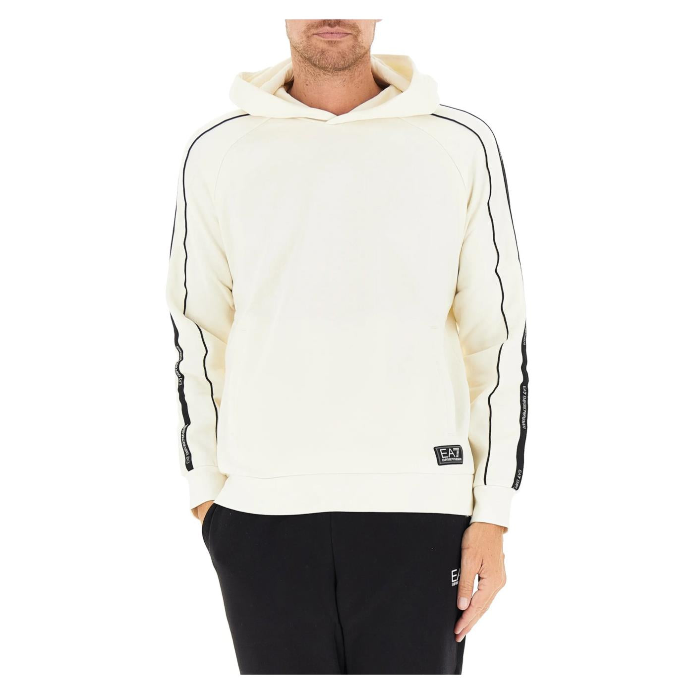 EMPORIO ARMANI 7 EA7 TRAIN LOGO TAPE HOODIE