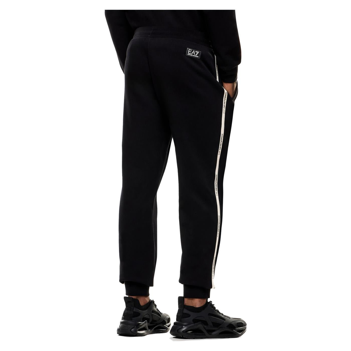 EMPORIO ARMANI 7 EA7 TRAIN LOGO TAPE PANTS