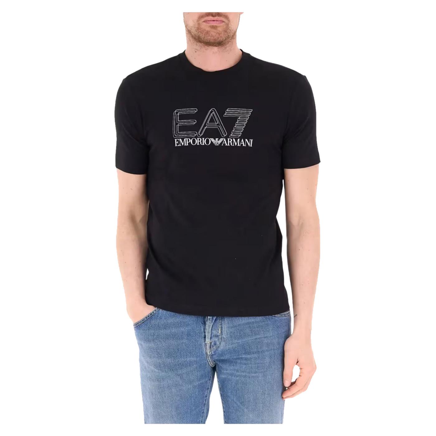 EMPORIO ARMANI 7 EA7 TRAIN VISIBILITY M TEE - Nero - immagine principale