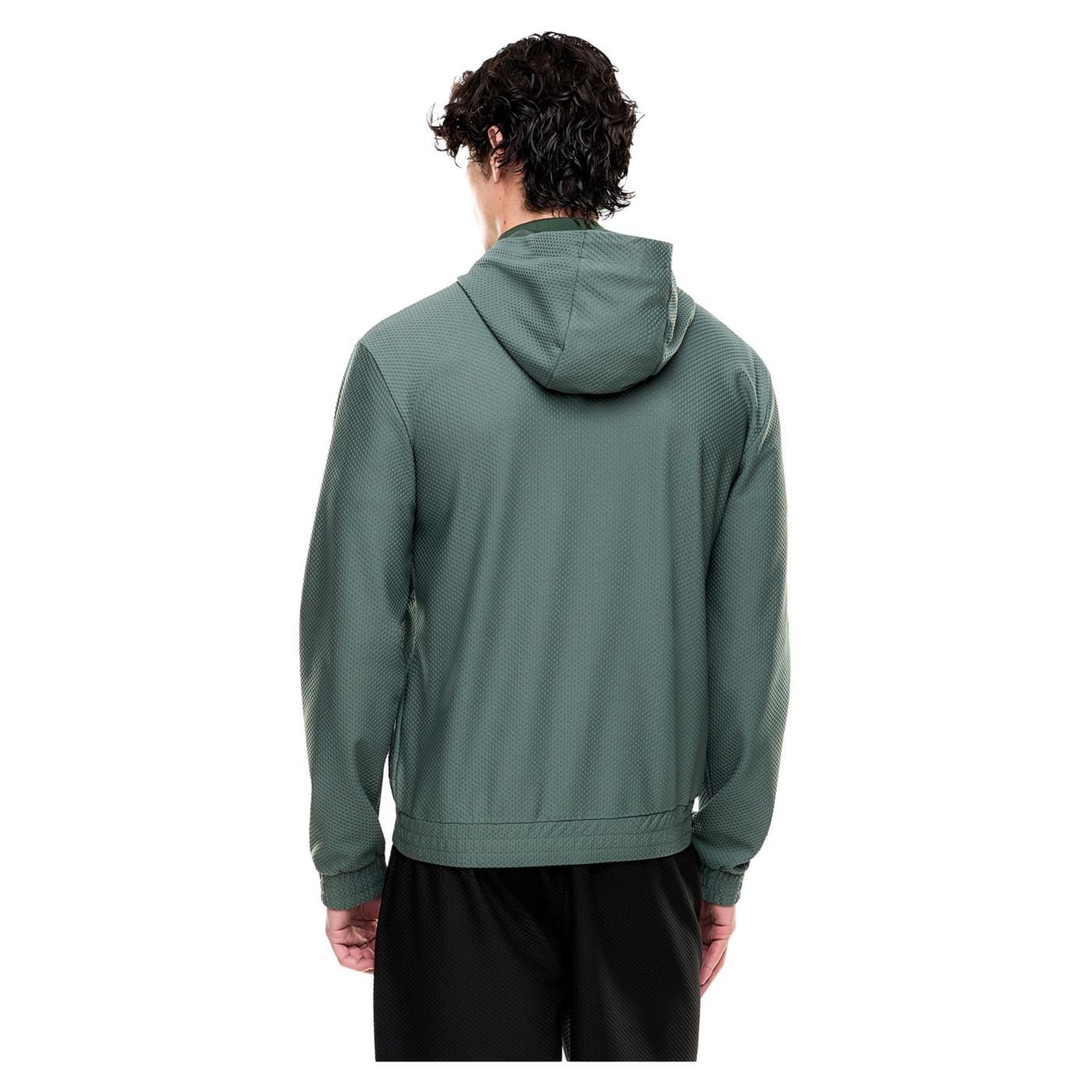 EMPORIO ARMANI 7 EA7 TRAIN PREMIUM LABEL HOOD - Verde - vista 2
