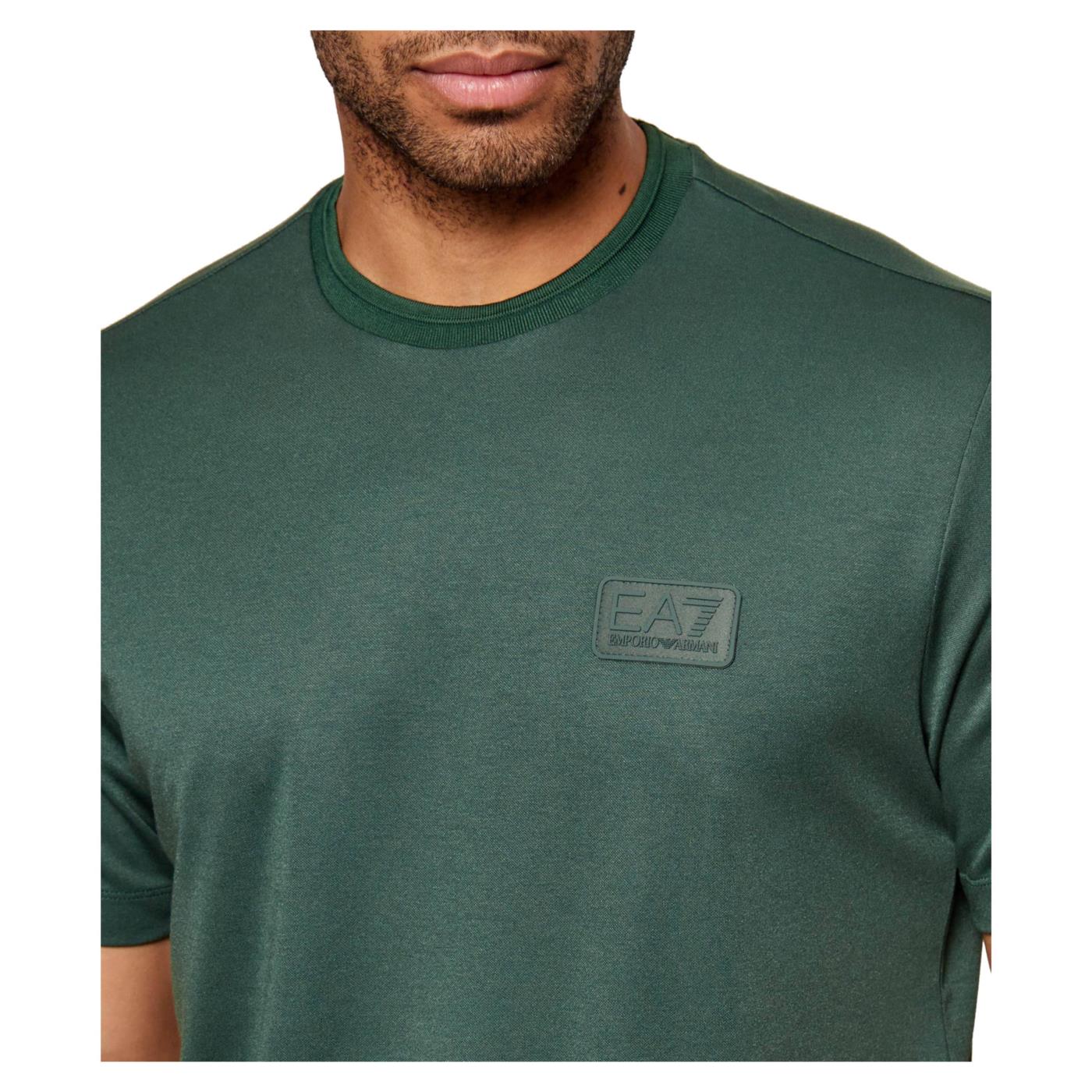 EMPORIO ARMANI 7 EA7 TRAIN LUX M TEE SS - Verde - vista 3