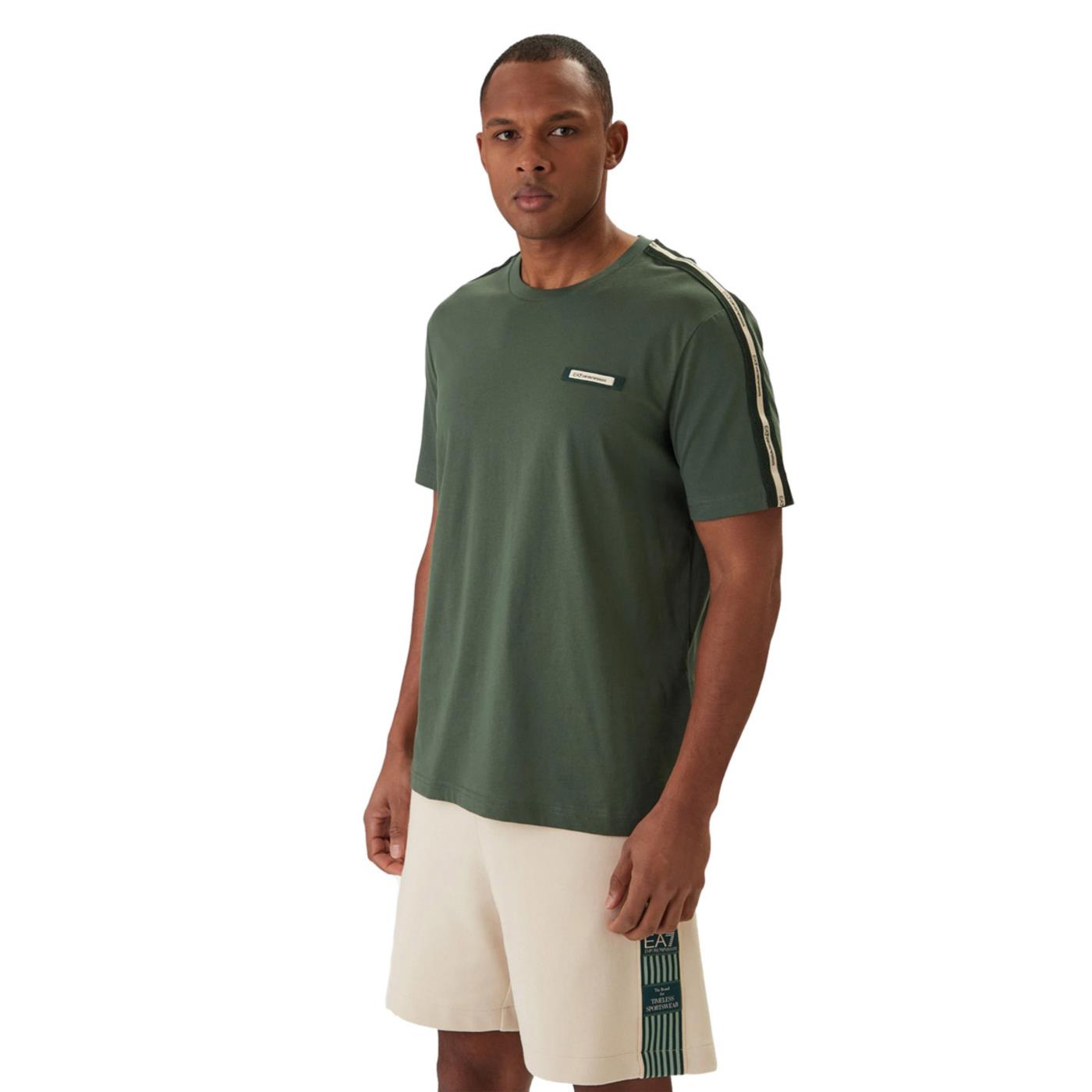 EMPORIO ARMANI 7 EA7 TRAIN LOGO SERIES M TEE - C1-verde - immagine principale