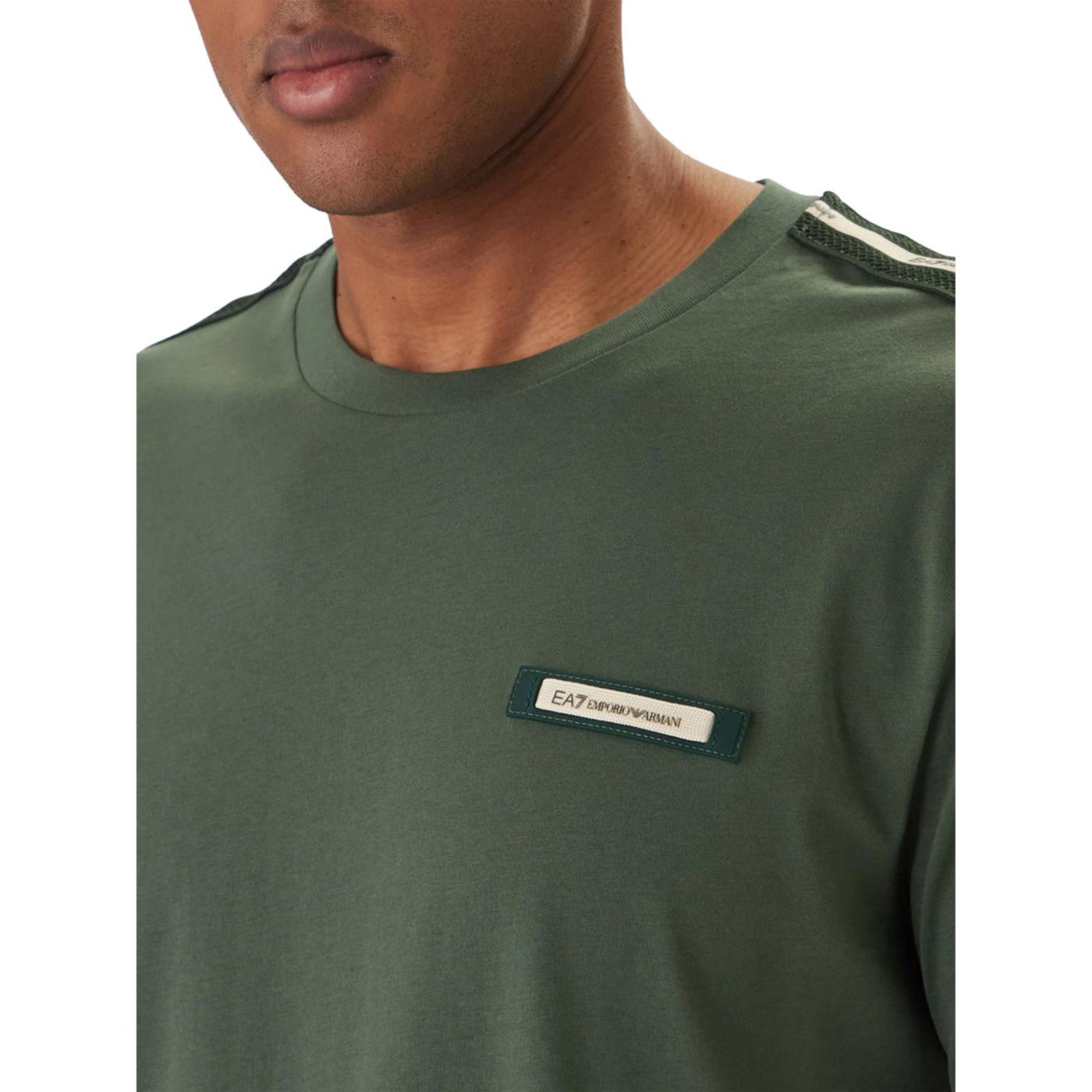 EMPORIO ARMANI 7 EA7 TRAIN LOGO SERIES M TEE - C1-verde - vista 3