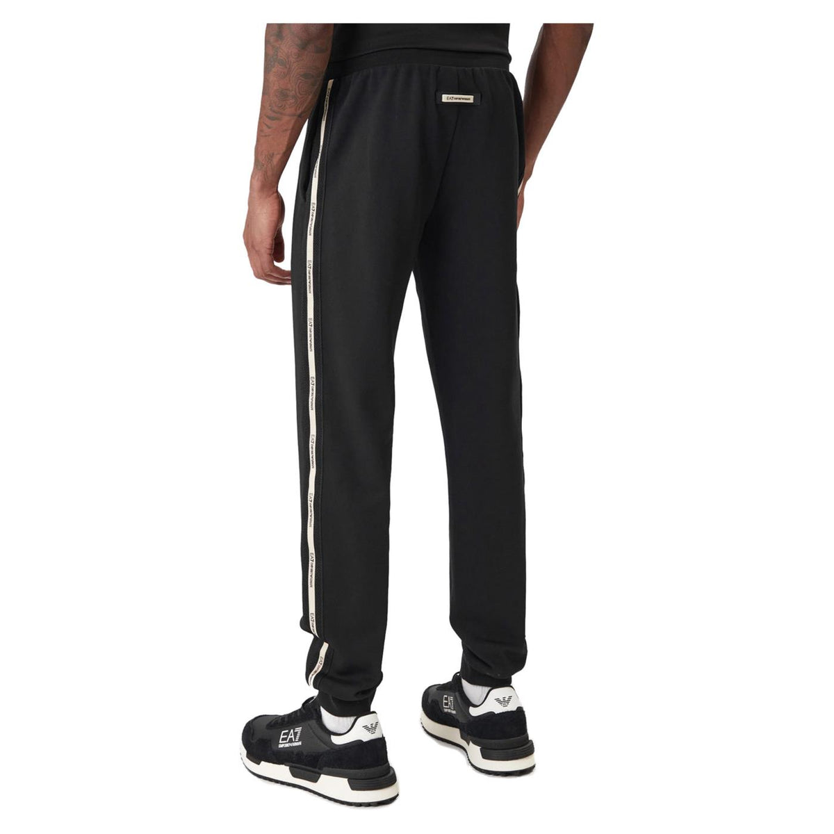 EMPORIO ARMANI 7 EA7 TRAIN LOGO TAPE PANTS - seconda immagine