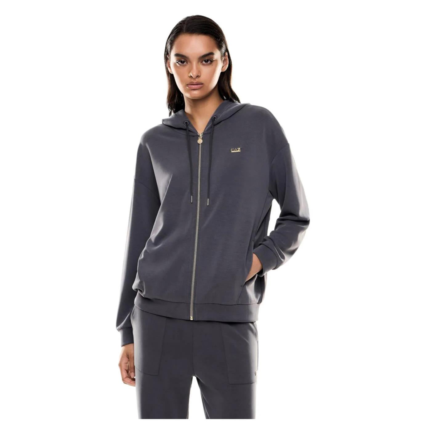 EMPORIO ARMANI 7 EA7 TRAIN CORE LADY RELAX FZH - Grigio scuro - immagine principale