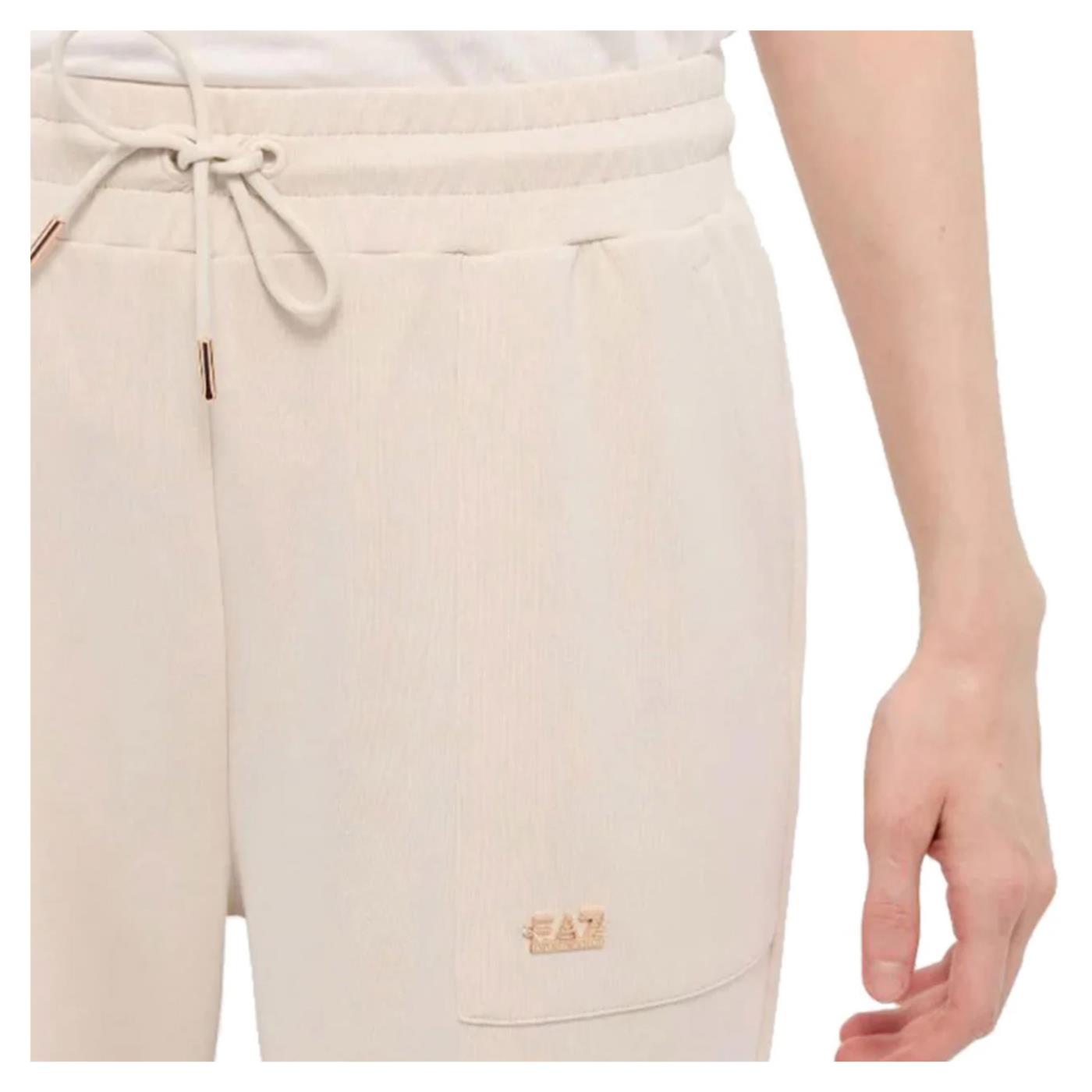 EMPORIO ARMANI 7 EA7 TRAIN LADY RELAX PANTS - Beige - vista 2