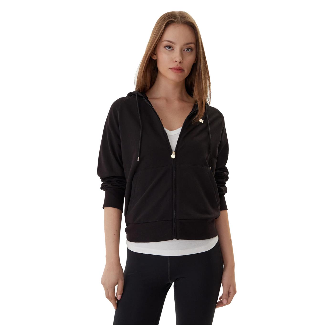 EMPORIO ARMANI 7 EA7 TRAIN CORE LADY HOODIE FZ - Nero - immagine principale